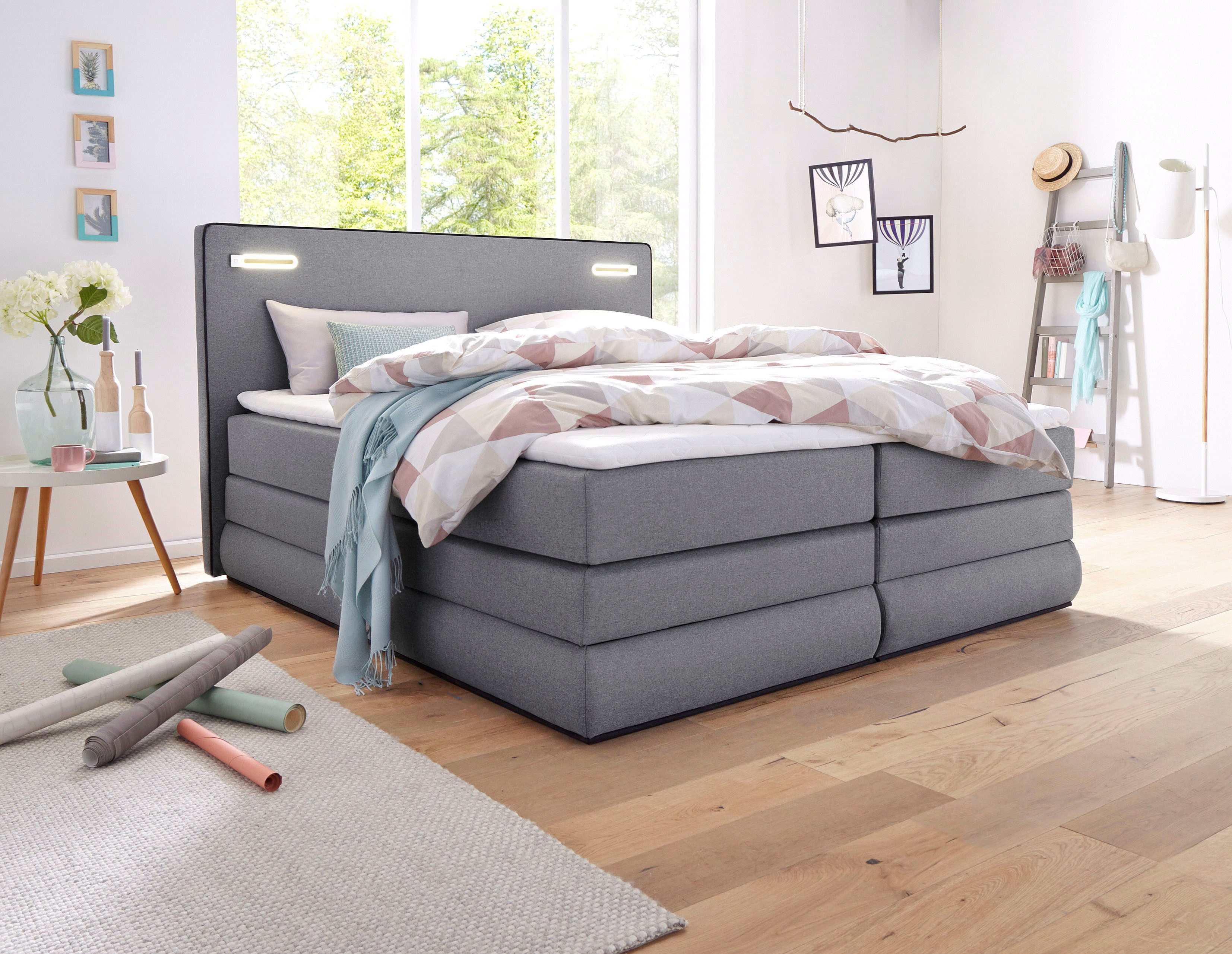 COLLECTION AB Boxspringbett Ninoni mit Kaltschaummatratze, günstig online kaufen