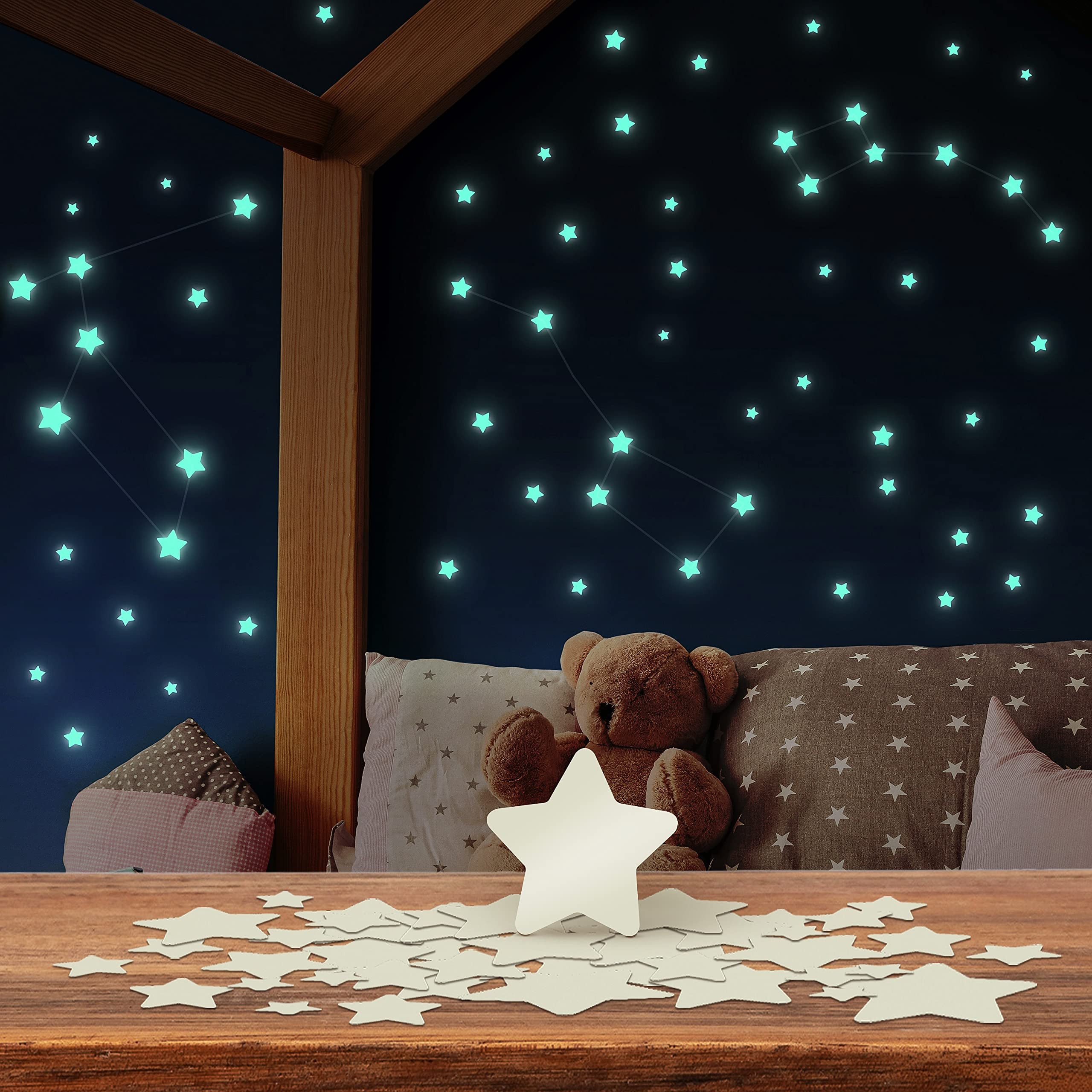 lilimaus Wandsticker Leuchtsterne für Kinderzimmer - günstig online kaufen