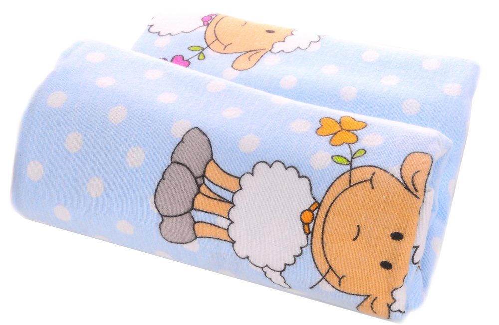 Betttuch Baby Wickeltuch Tuch Spucktuch groß 78 x 120cm Babytuch, La Bortini