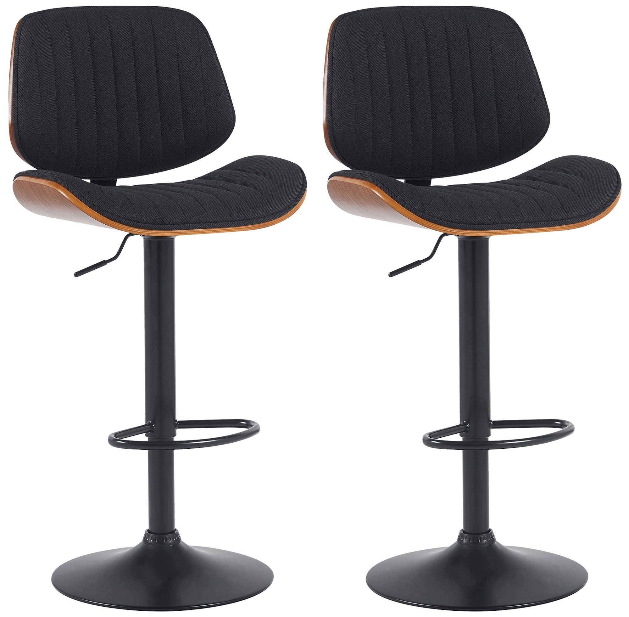 Bistrostuhl 2er Set Barhocker Clawson Stoff