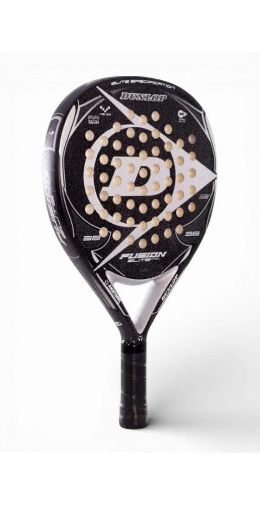 Dunlop Padelschläger Fusion Elite Pro 365g/Rund/Freizeit schwarz/silber