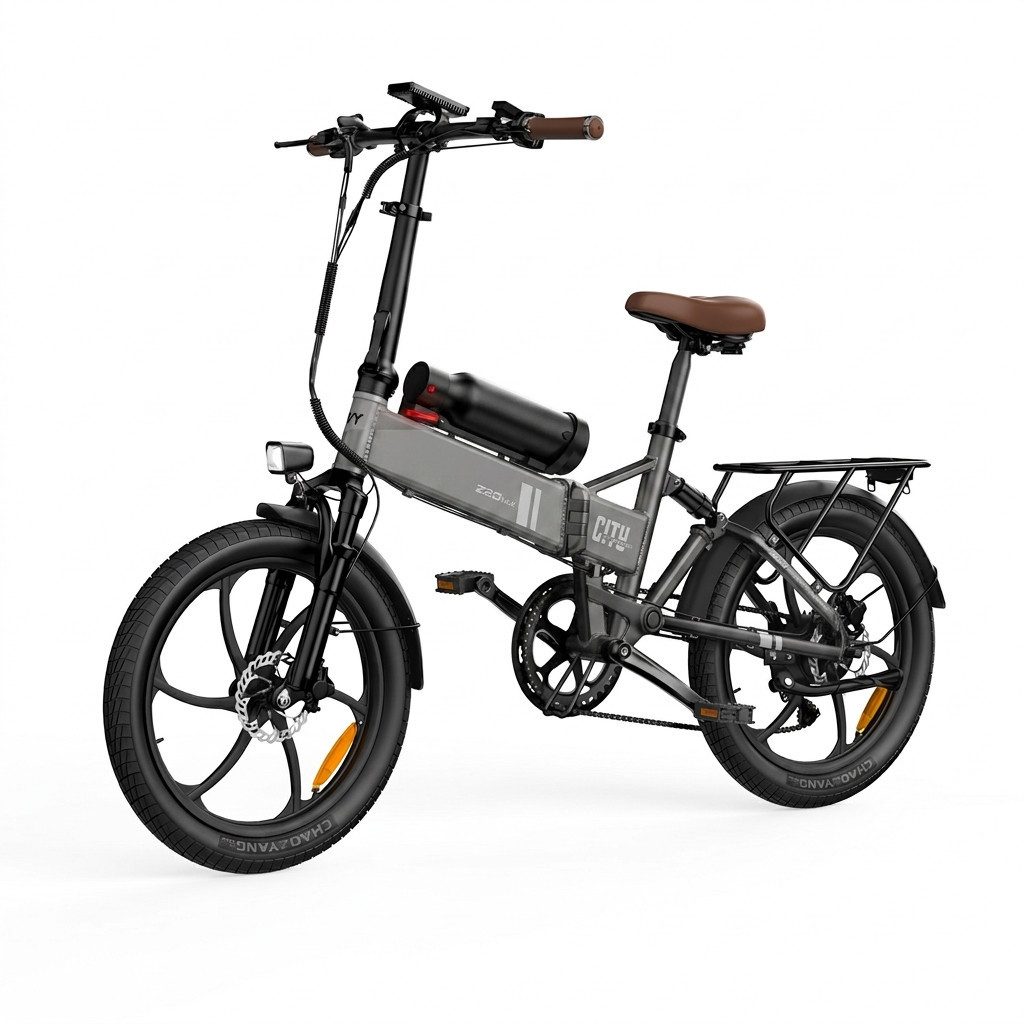 kowdom E-Bike Pedelec E-Klapprad 20 Zoll 250W Dual Akku 200km Reichweite, 7 Gang Shimano, Kettenschaltung, Bürstenloser Motor, 922 Wh, (Komplettrad), Doppelakku, Drehmomentsensor, 200 km Reichweite