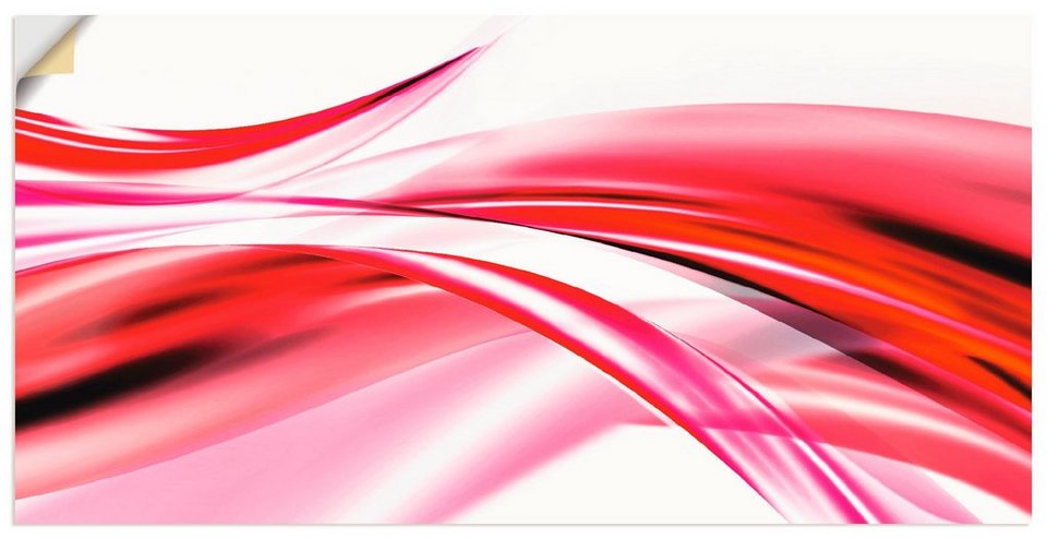 Artland Wandbild Schöne Welle - Abstrakt, Gegenstandslos (1 St), als Alubild,  Leinwandbild, Wandaufkleber oder Poster in versch. Größen, Direktdruck in  optimaler Auflösung