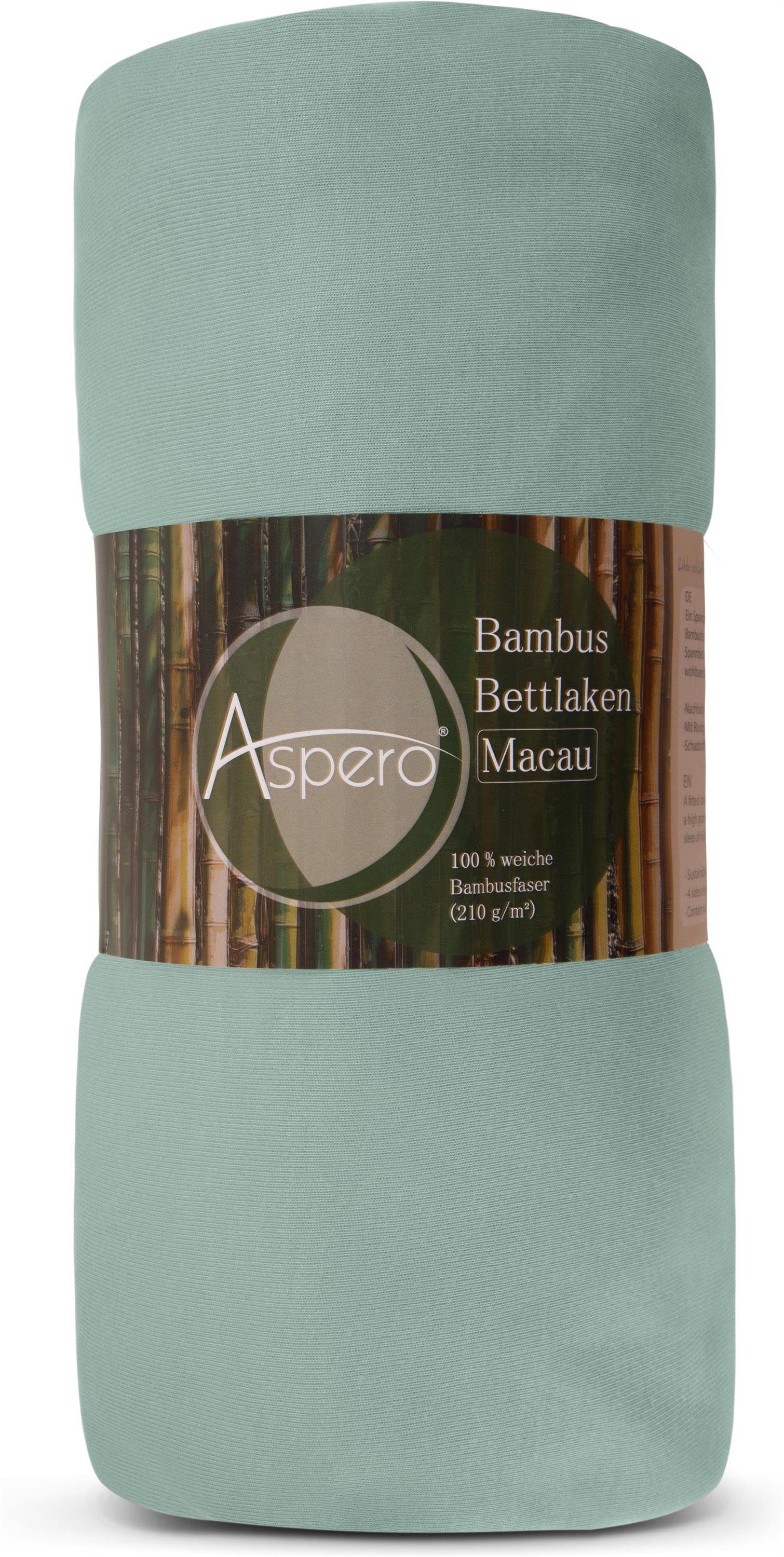 Aspero Bettlaken 2 x Bambus Spannbettlaken günstig online kaufen