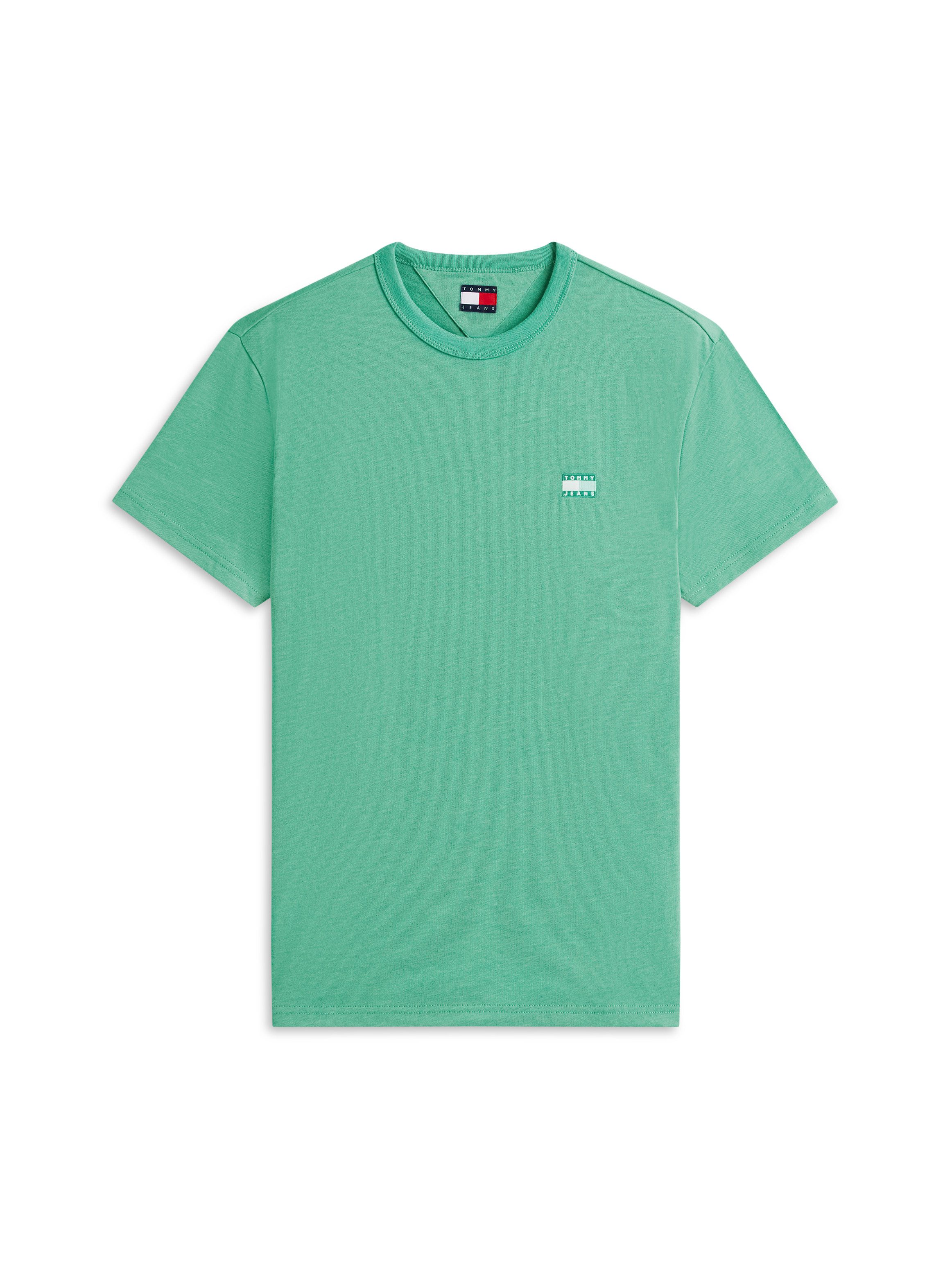 Tommy Jeans T-Shirt TJM REG BADGE Rundhals, Jersey, meliert, regular fit