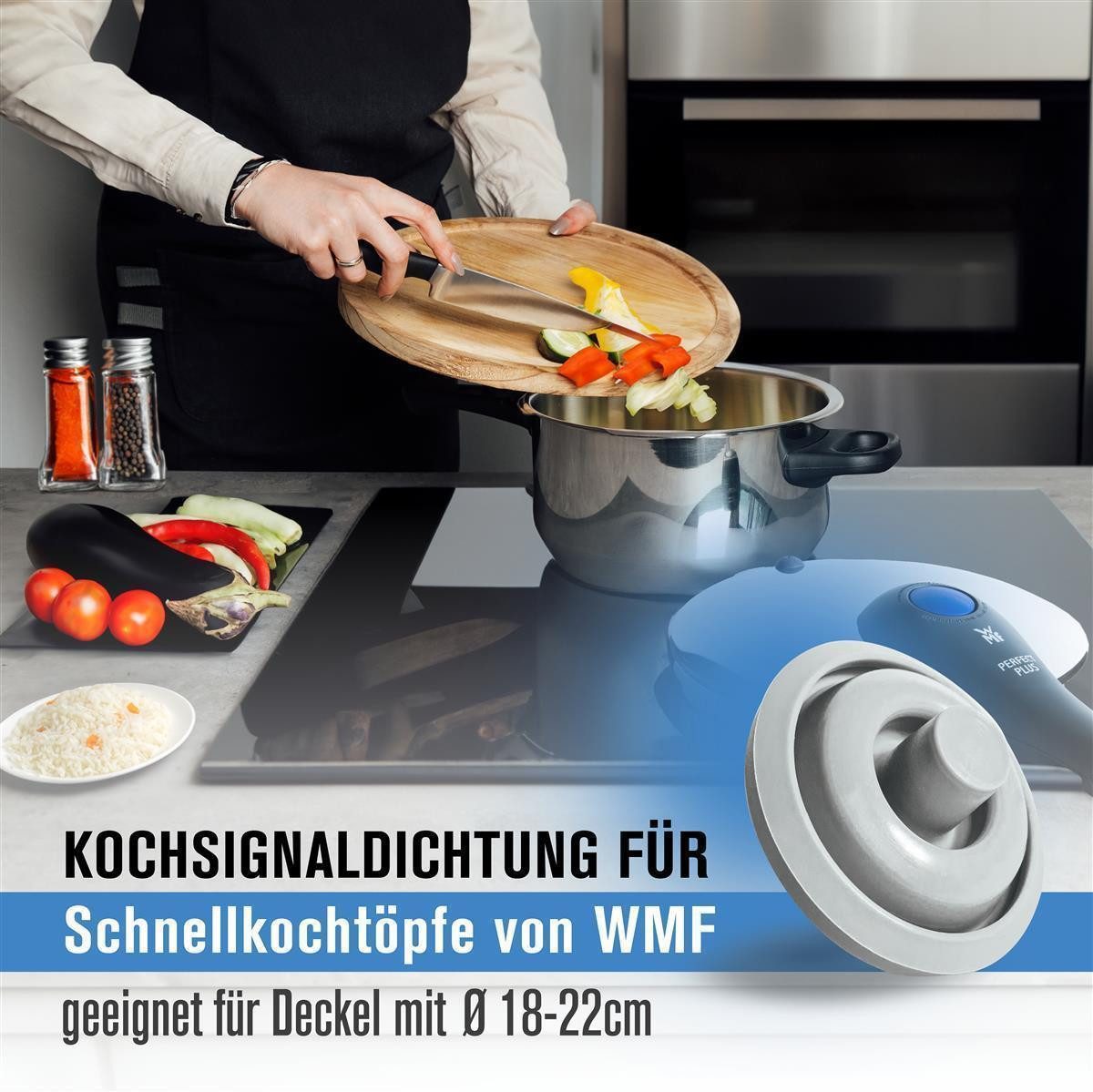 Piebert Schnellkochtopf-Dichtungsring 3x Piebert Fix Kochsignaldichtung 39155 für WMF Perfect & Perfect
