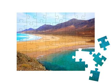 puzzleYOU Puzzle Barlovento Strand, Fuerteventura, Spanien, 48 Puzzleteile, puzzleYOU-Kollektionen Spanien