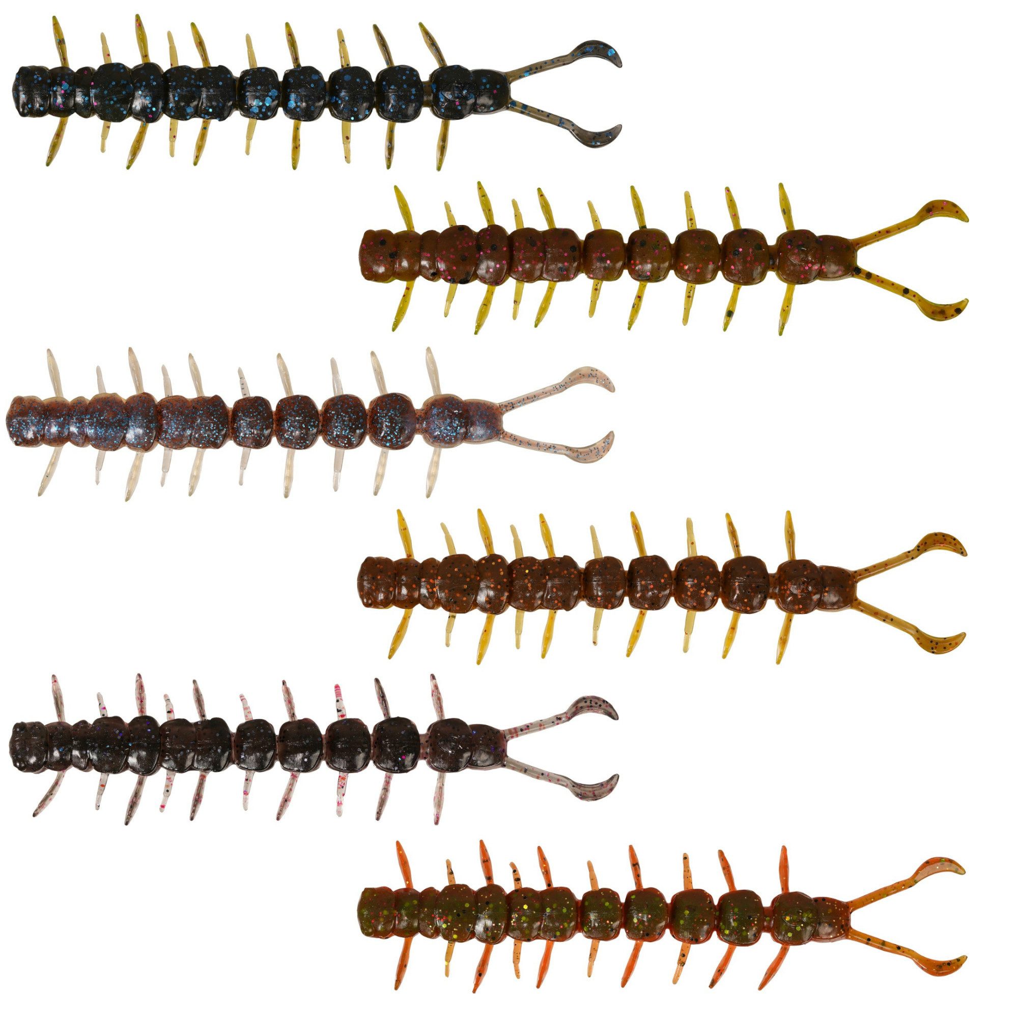 WESTIN Kunstköder Centipede Creaturebait 9.5Cm 4G Midnight Pumpkin 4Pcs