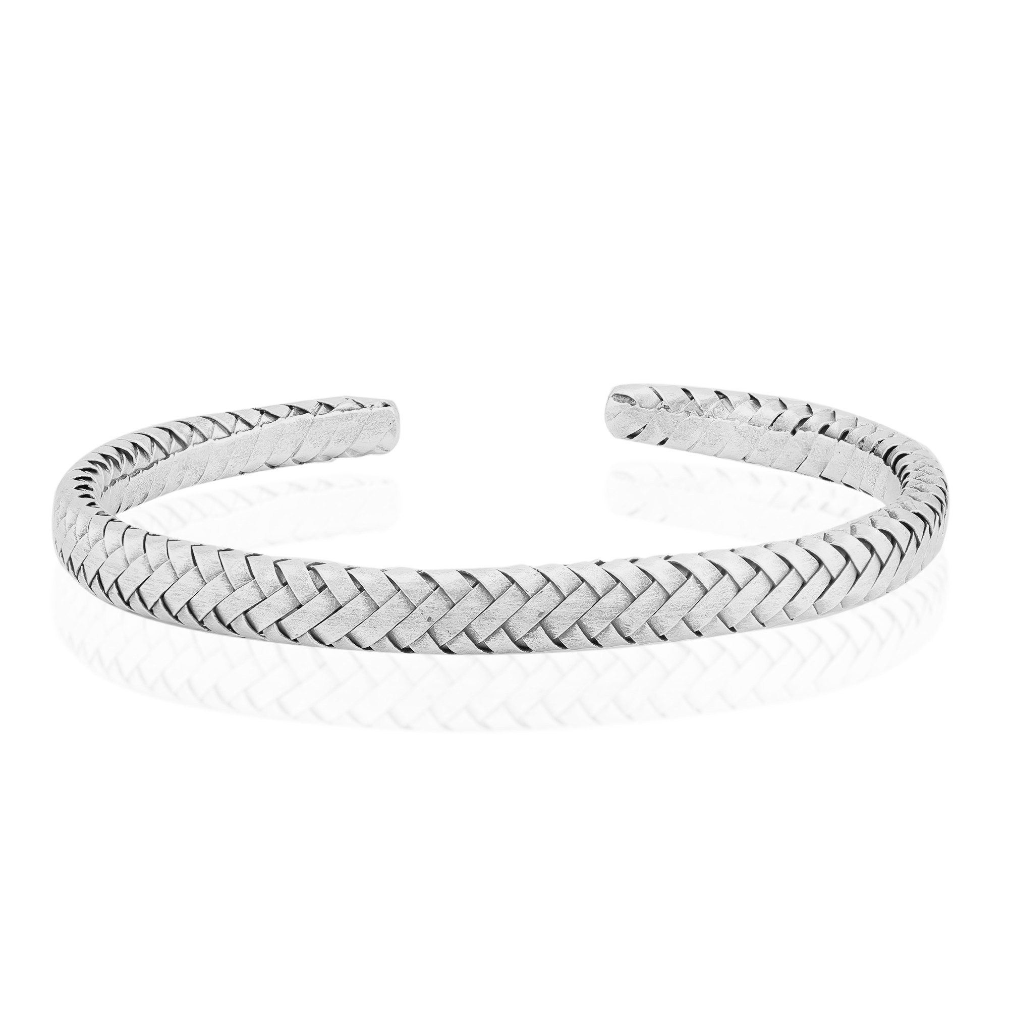 Cavill Silberarmband Cavill Silberarmreif 925 Sterlingsilber Geflochten, Flexibel (1-tlg)
