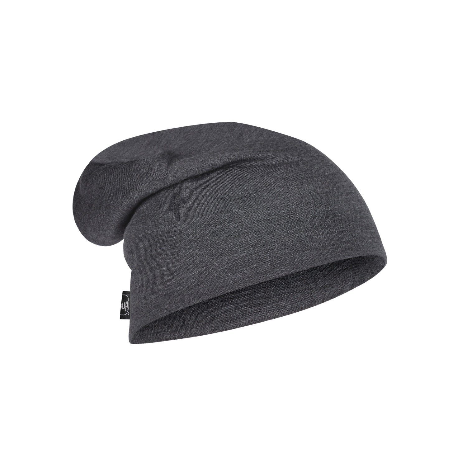 Beanie Grey Buff Solid Merino Beanie Buff Heavyweight Accessoires