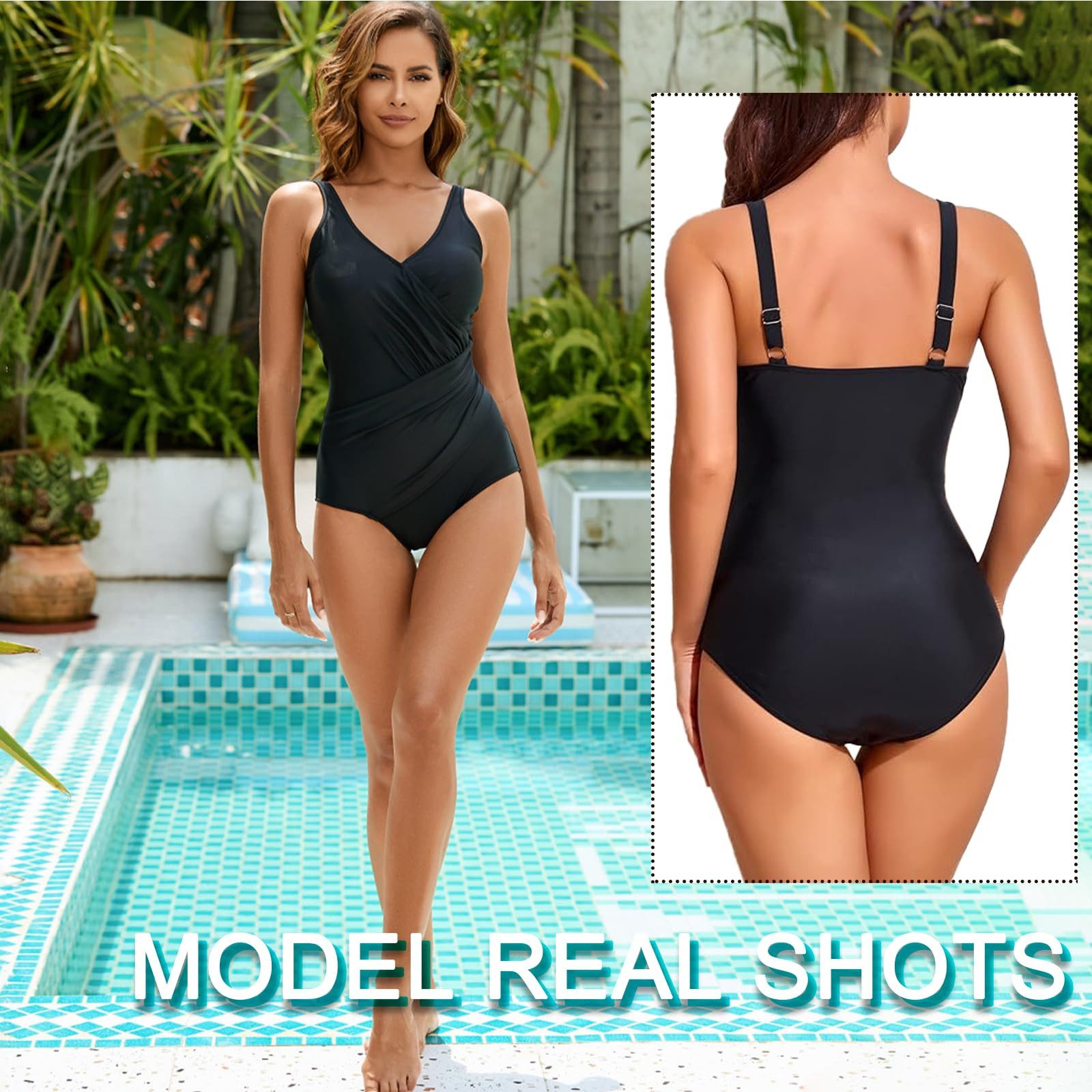 RWEUOQ Badeanzug Damen Bauchweg Push Up, günstig online kaufen