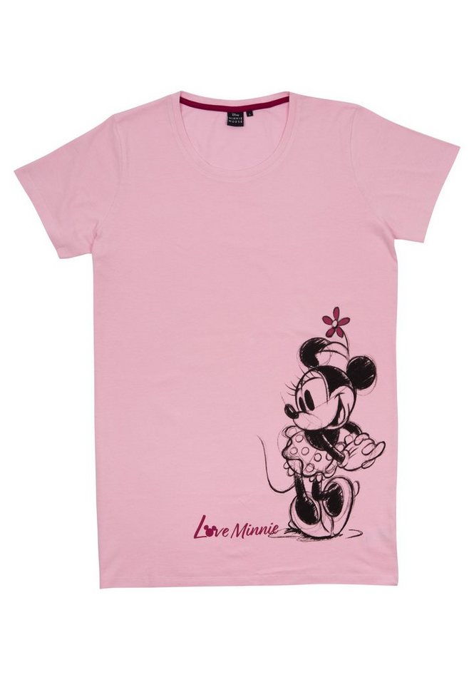 United Labels® Nachthemd Disney Minnie Mouse Nachthemd - Love Minnie -  kurzärmlig