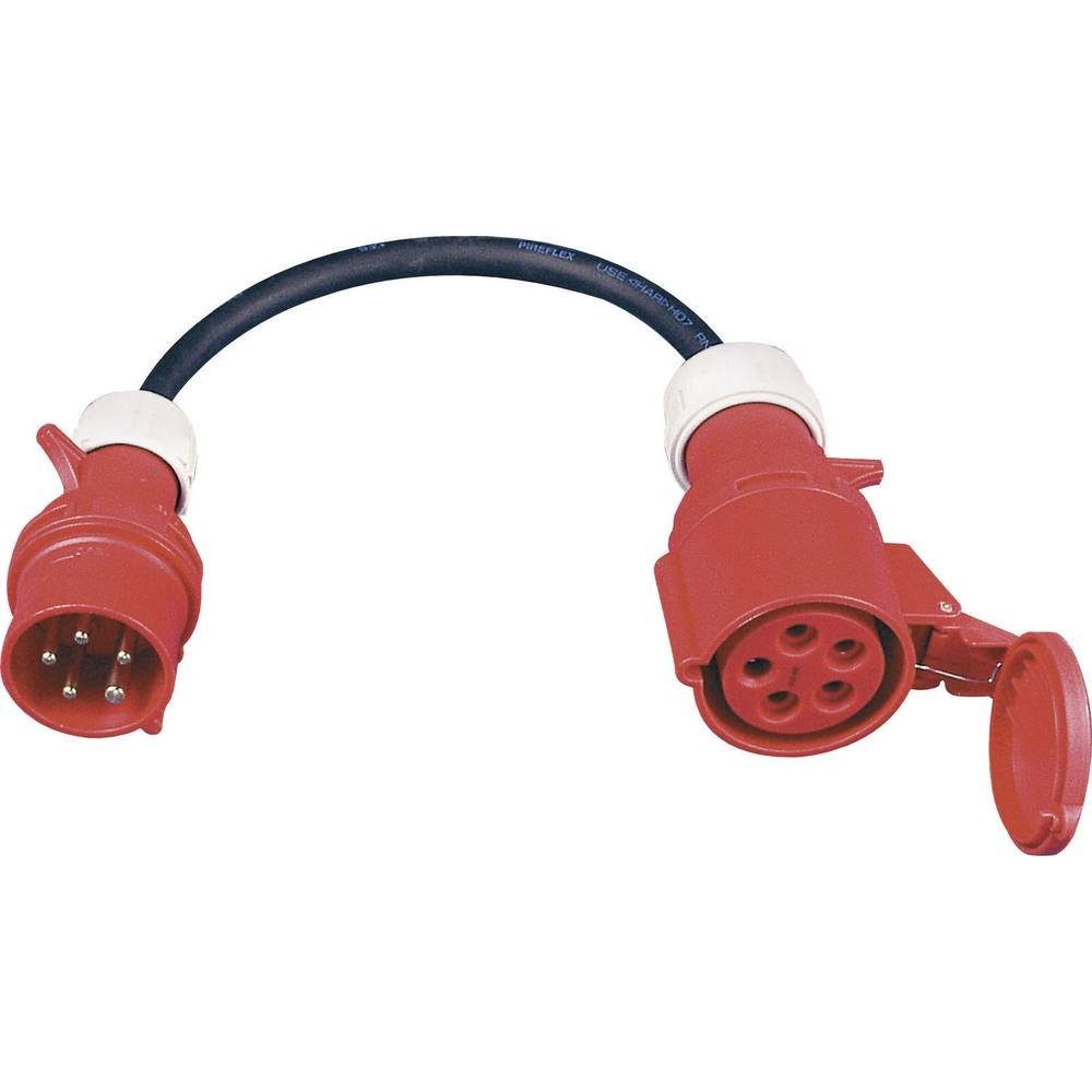 Sirox »CEE-Stecker 16 A auf CEE-Kupplung 32 A« Adapter, Anschlusstyp A  (bzw. Eingänge): CEE-Stecker · Anschlusstyp B (bzw. Ausgänge): CEE-Kupplung  · Anzahl Adern: 5 · Kabel-Typ nach DIN/VDE: H07RN-F 5G 2,5 mm² ·