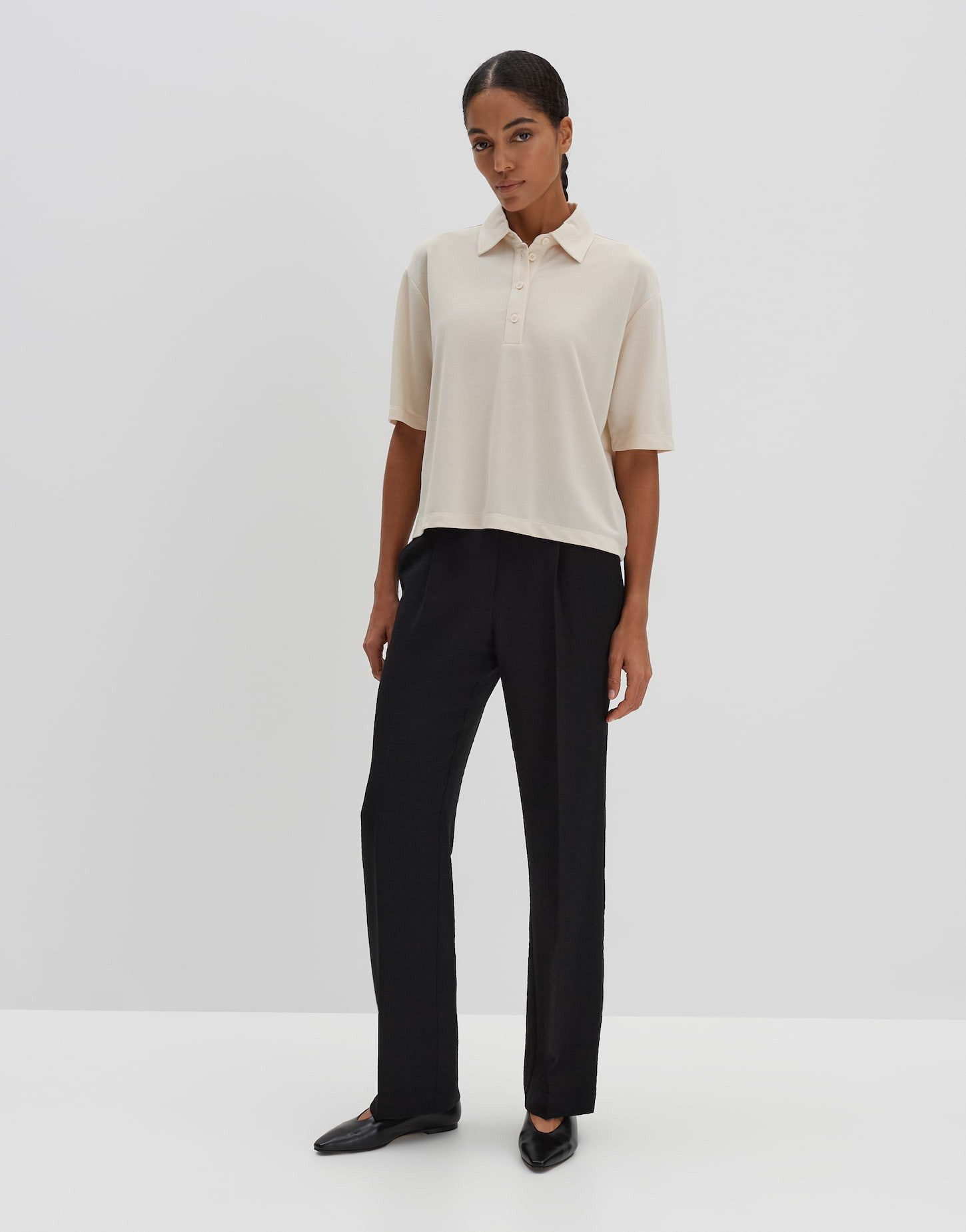 someday Poloshirt KIOLETTE Loose aus ECOVERO™ Viskose Mix
