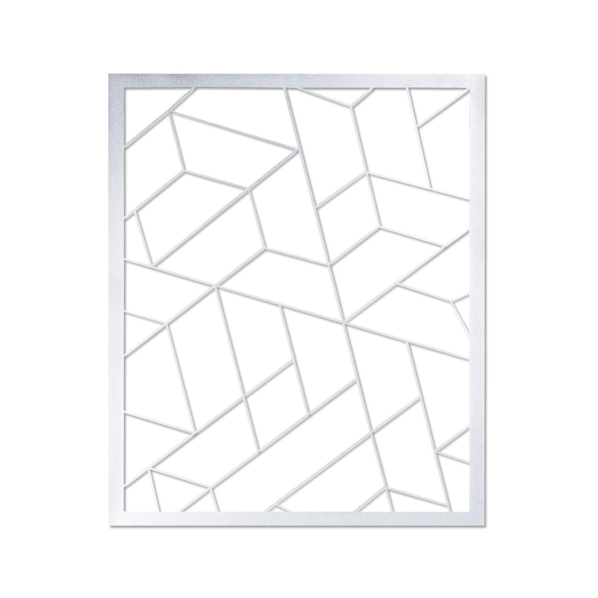 Wallity Wanddekoobjekt TNL1728, Metall x 100% cm, 60 Silber, 50