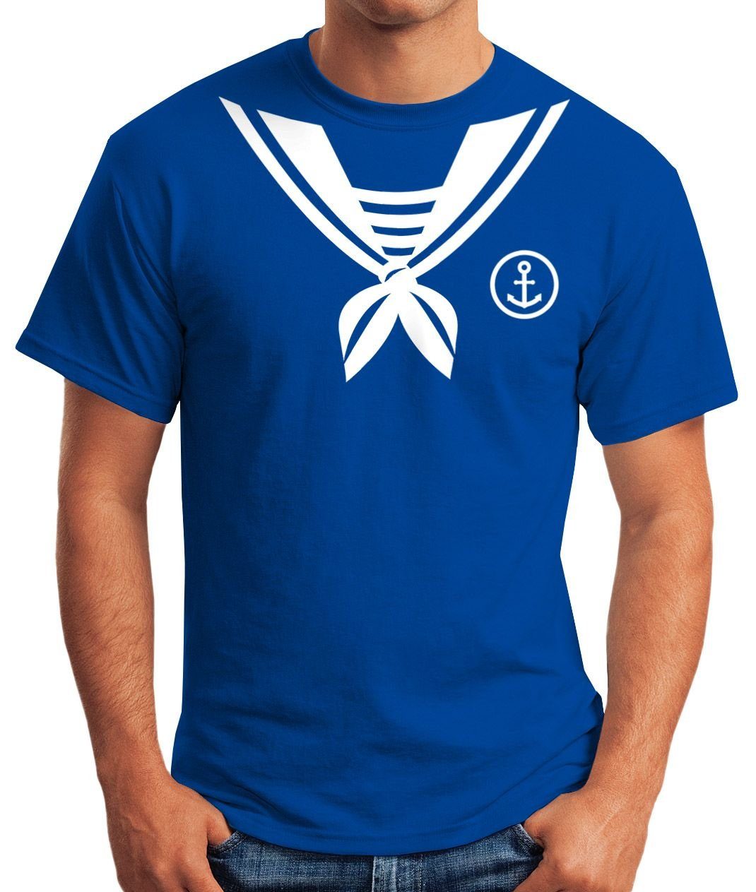 MoonWorks Print-Shirt Herren T-Shirt Matrose Sailor Fasching Fasching-Shirt günstig online kaufen