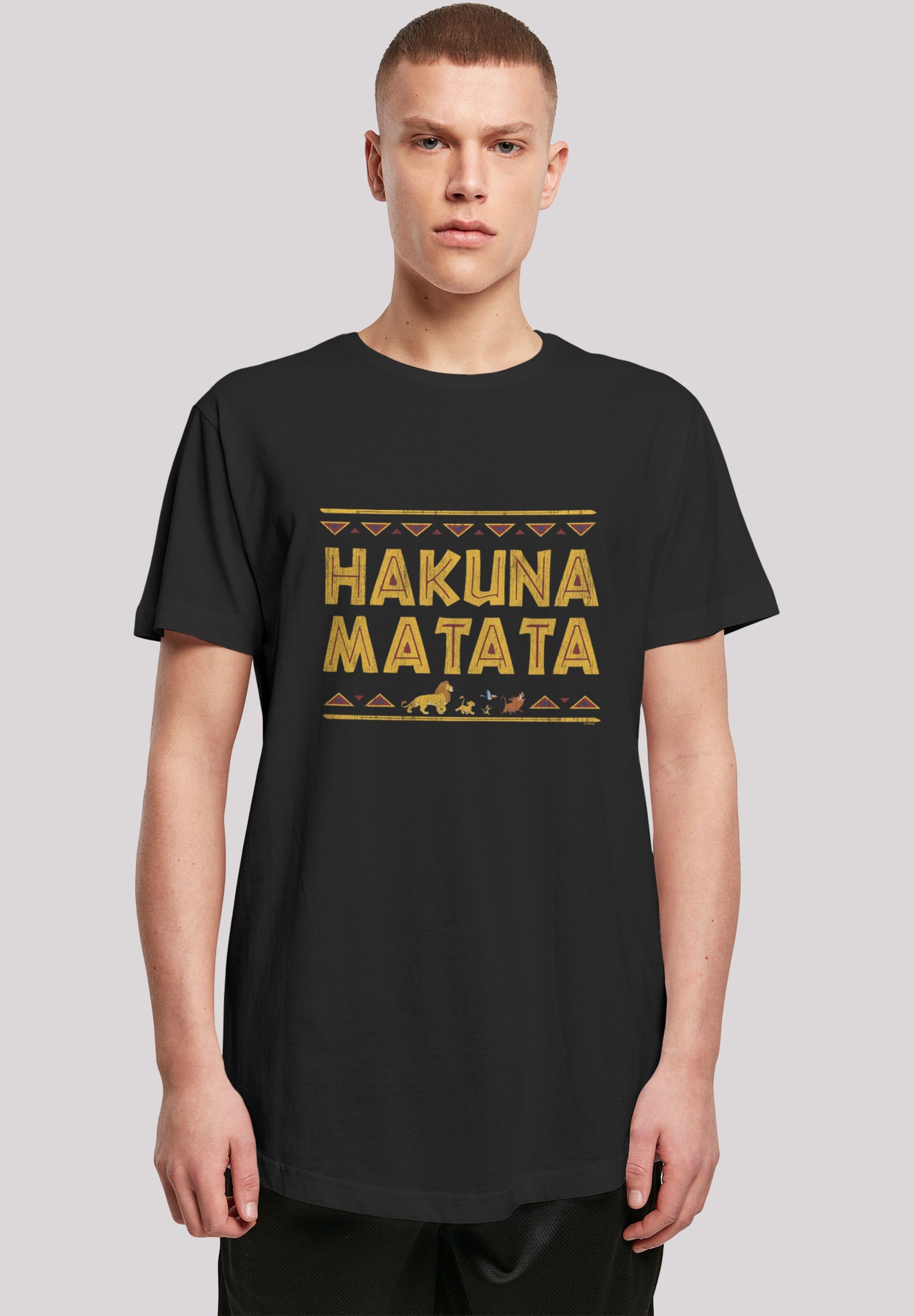 F4NT4STIC T-Shirt König der Löwen Hakuna Matata' Print schwarz