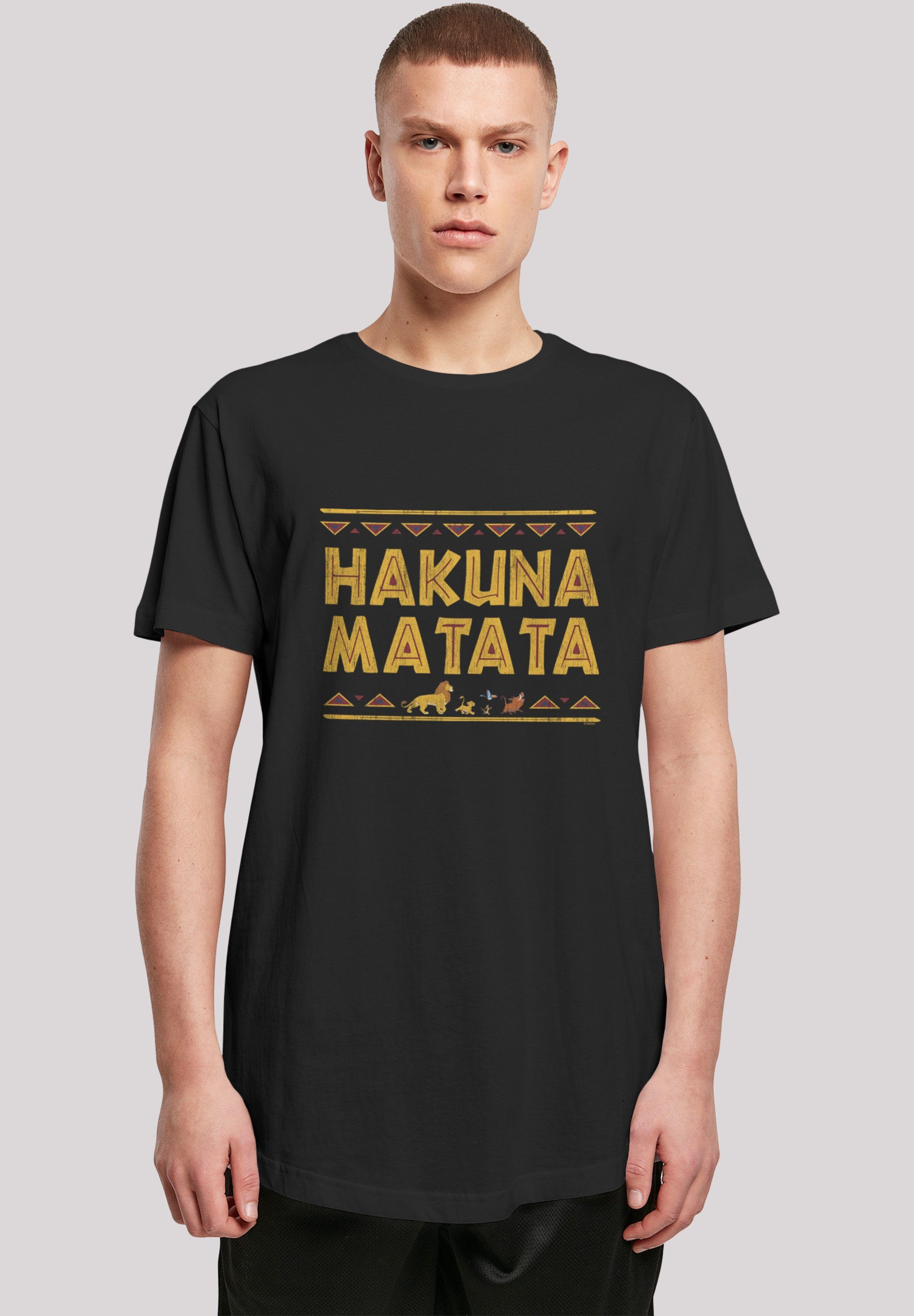 hohem weicher König Baumwollstoff Tragekomfort Löwen Hakuna T-Shirt der mit Print, Sehr F4NT4STIC Matata\'