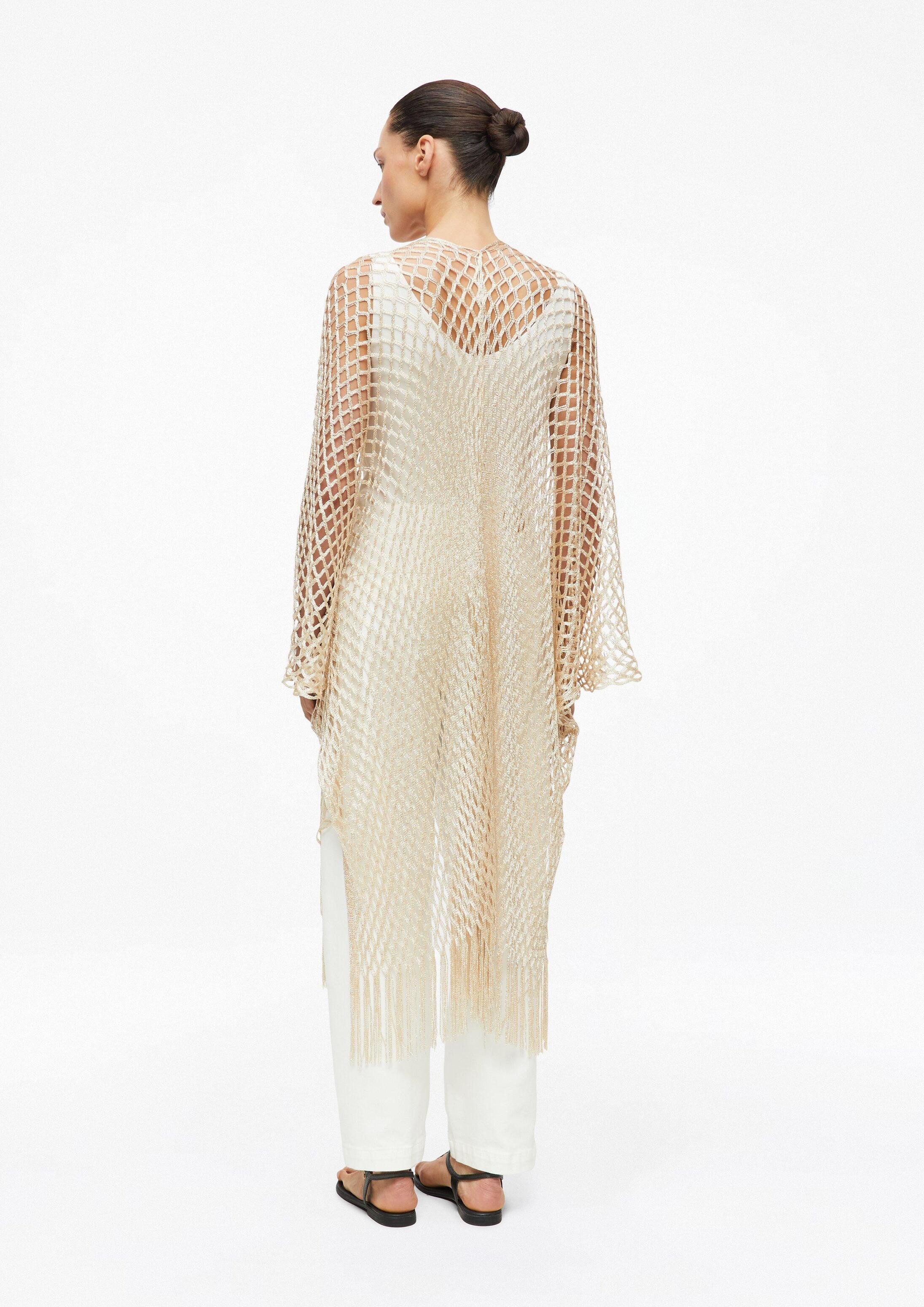 s.Oliver Poncho Tuch Eleganter Poncho mit Glitzergarn