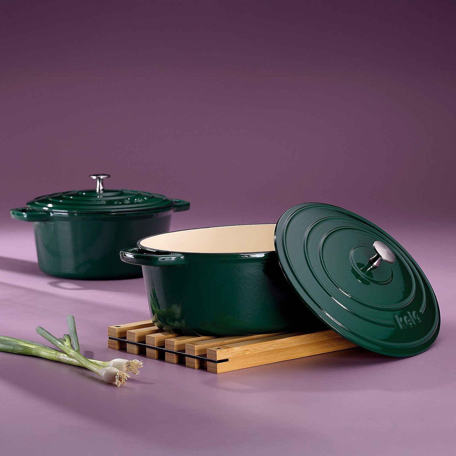 kela Bräter Calido, emmailiert, Allherdboden, backofengeeignet, gute Wärmespeicherung