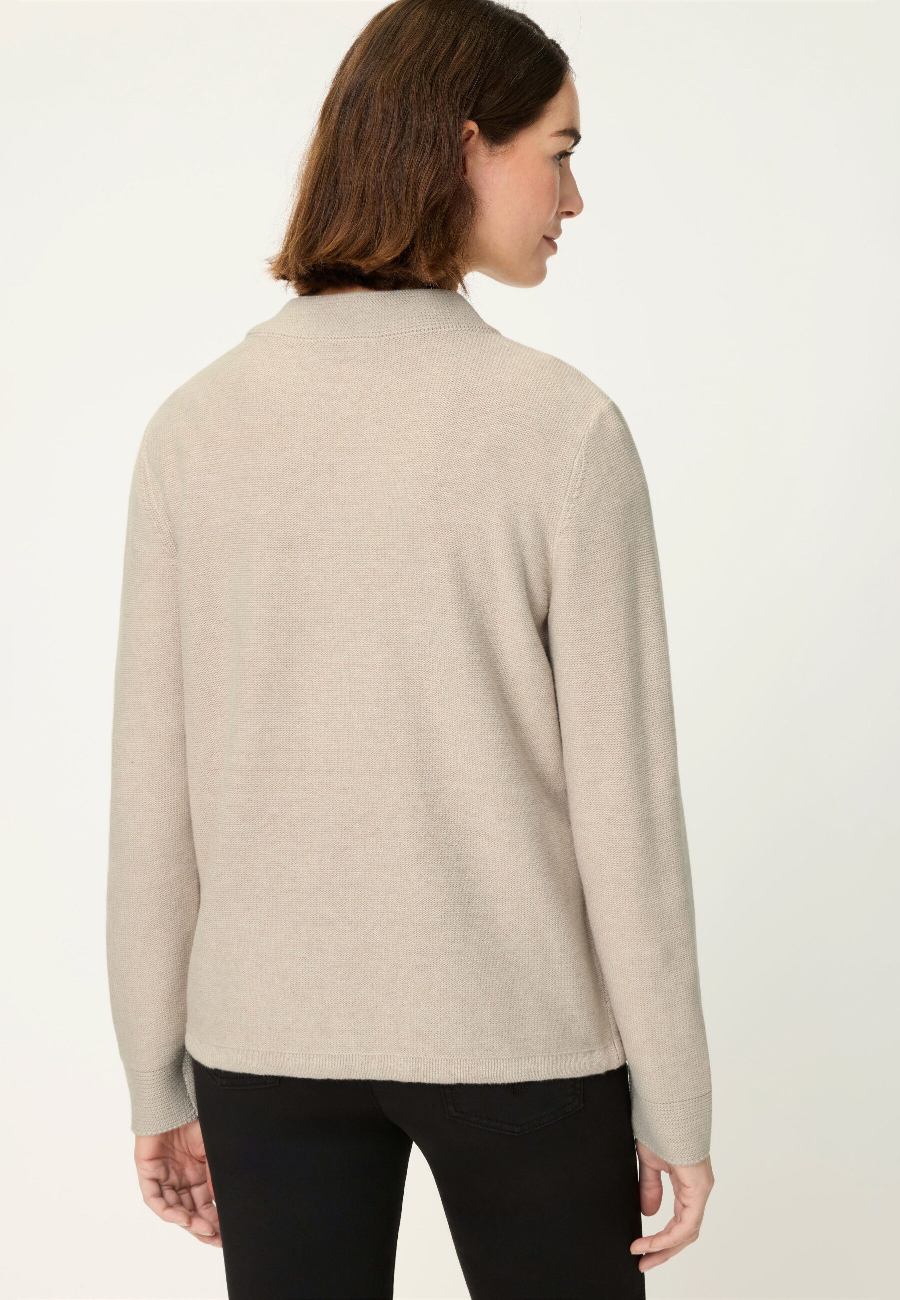Olsen Cardigan mit Tunnelzug und Stehkragen günstig online kaufen