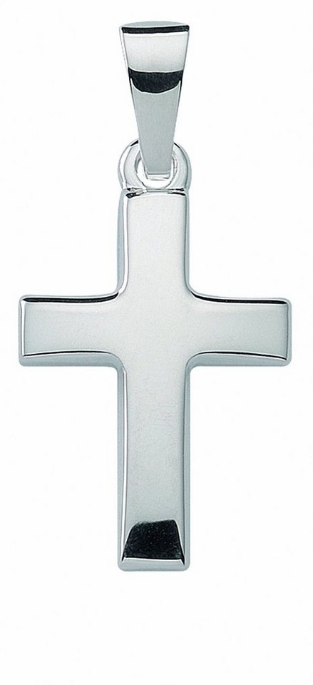 Adelia´s Kettenanhänger 925 Silber Kreuz Anhänger, Silberschmuck für Damen  & Herren, Maße - Breite 11 mm - Höhe 15,9 mm