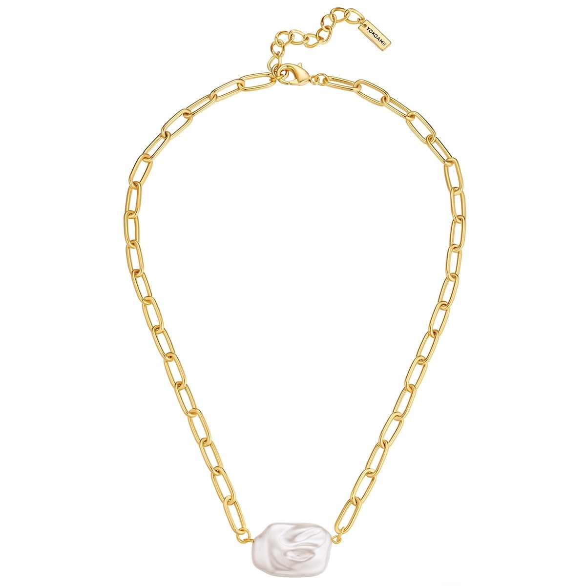 Yokoamii Gliederkette Y801 (1-tlg), mit Perle (synth) günstig online kaufen