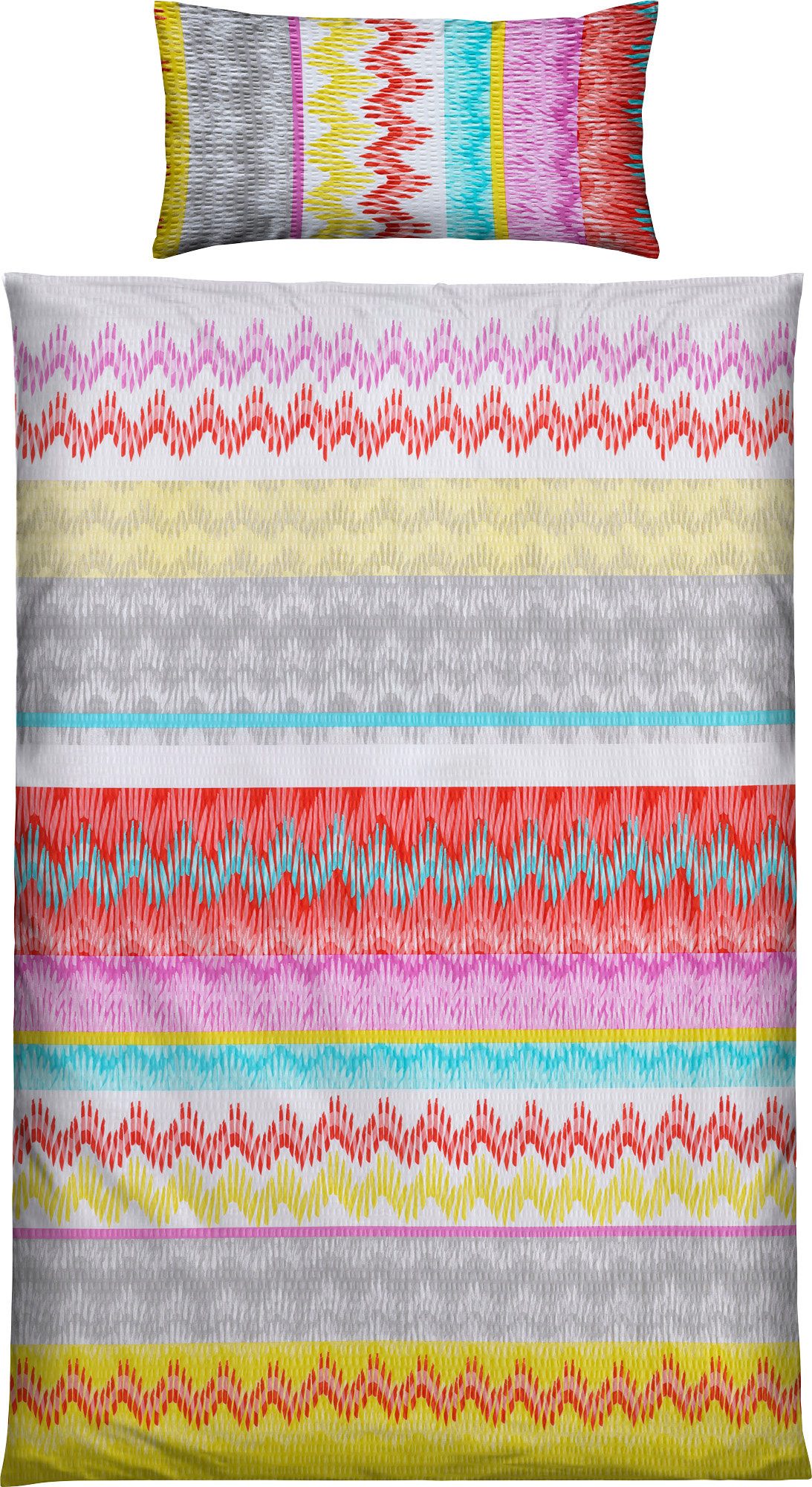 Erwin Müller Bettwäsche Bettwäsche, Seersucker, Grafik günstig online kaufen