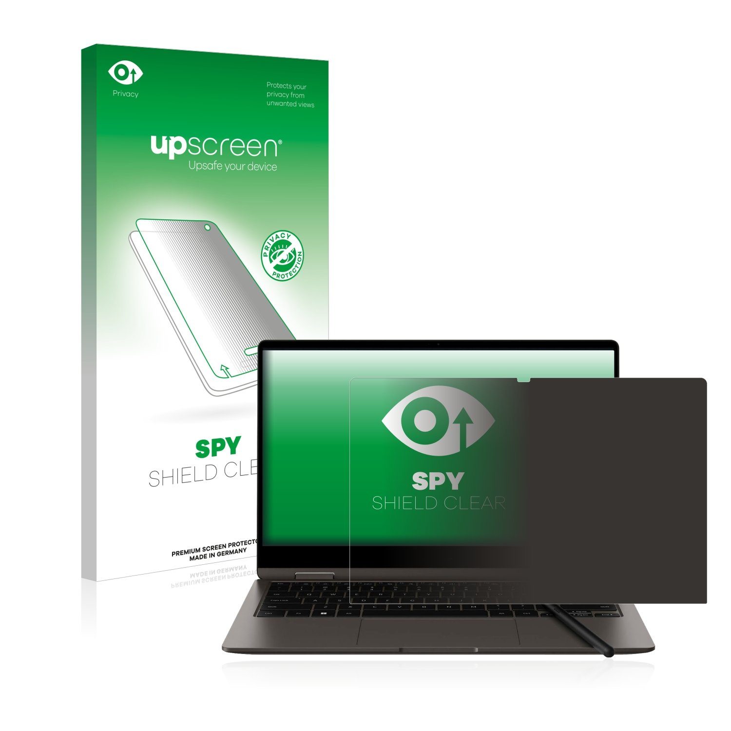 upscreen Displayschutzfolie Sichtschutzfolie für Samsung Galaxy Book3 360 13", Anti-Spy Privacy Sichtschutz Blickschutzfolie Blaulicht-Schutz