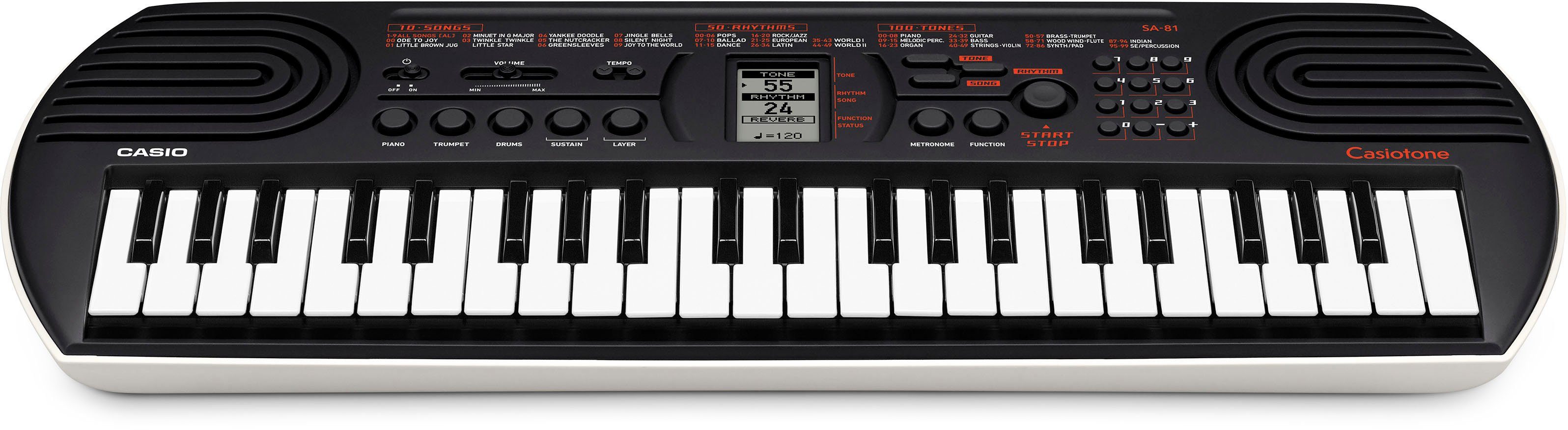 Home-Keyboard Mini-Keyboard SA-81, CASIO mit Tasten 44