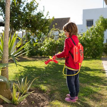 relaxdays Wasserpistole Feuerwehr Wasserspritze Kinder