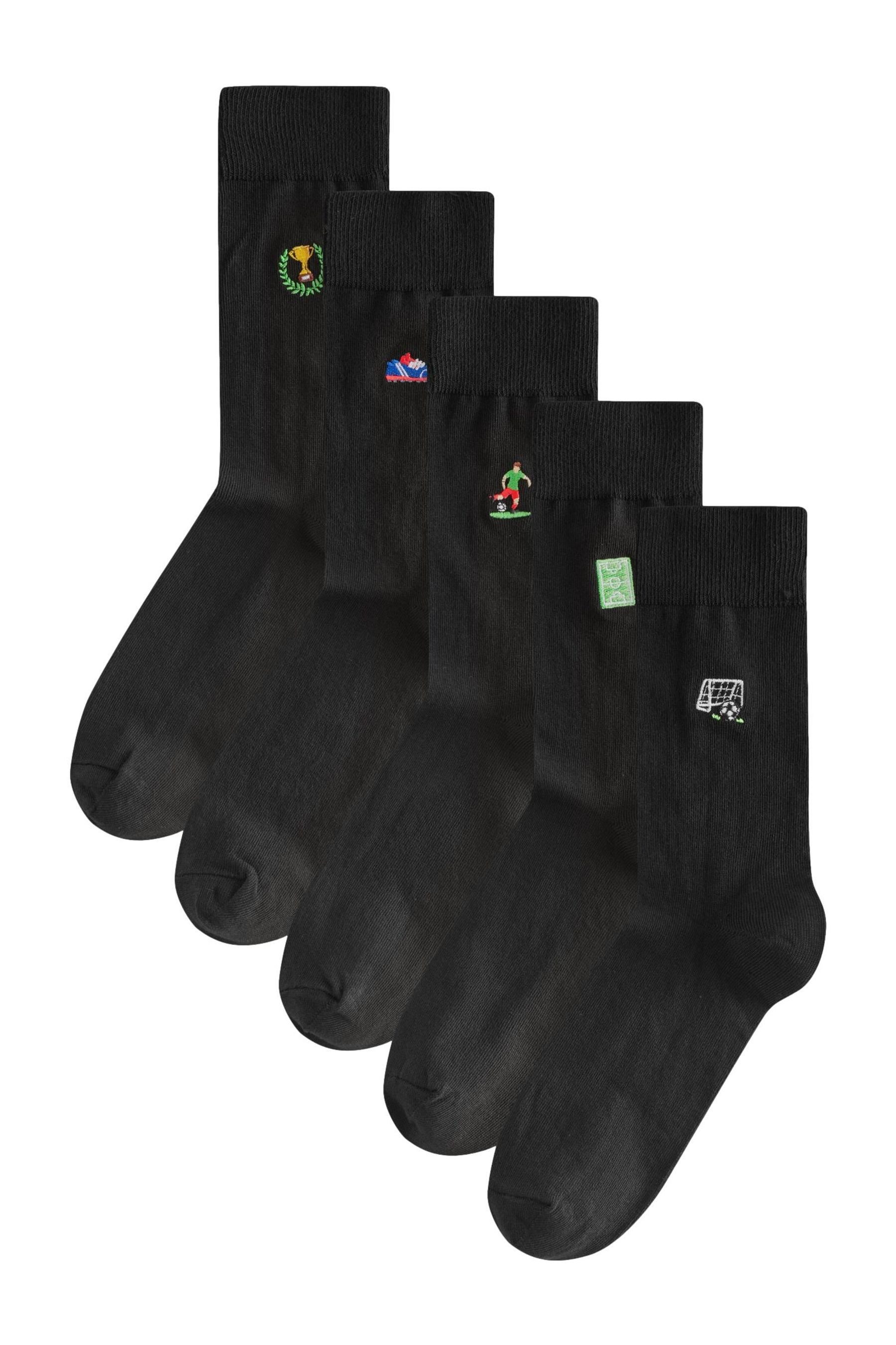 Next Kurzsocken Bestickte, lustige Socken, 5er-Pack günstig online kaufen
