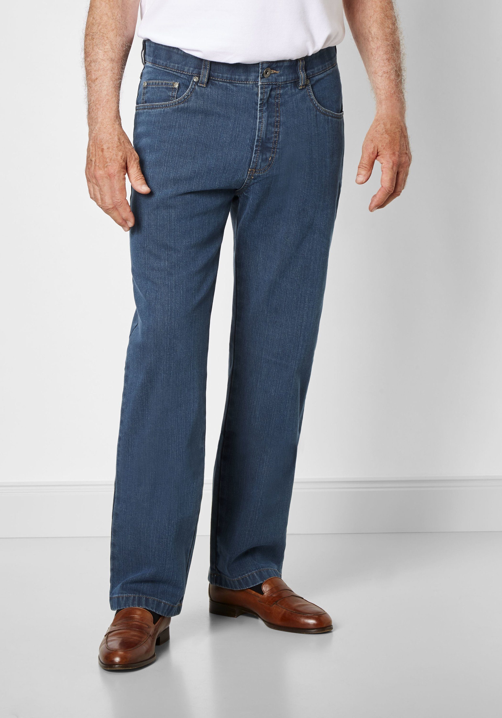 Suprax Regular-fit-Jeans Jeans große Größen spezial mit Sicherheitstasche  und Hemdenstopper