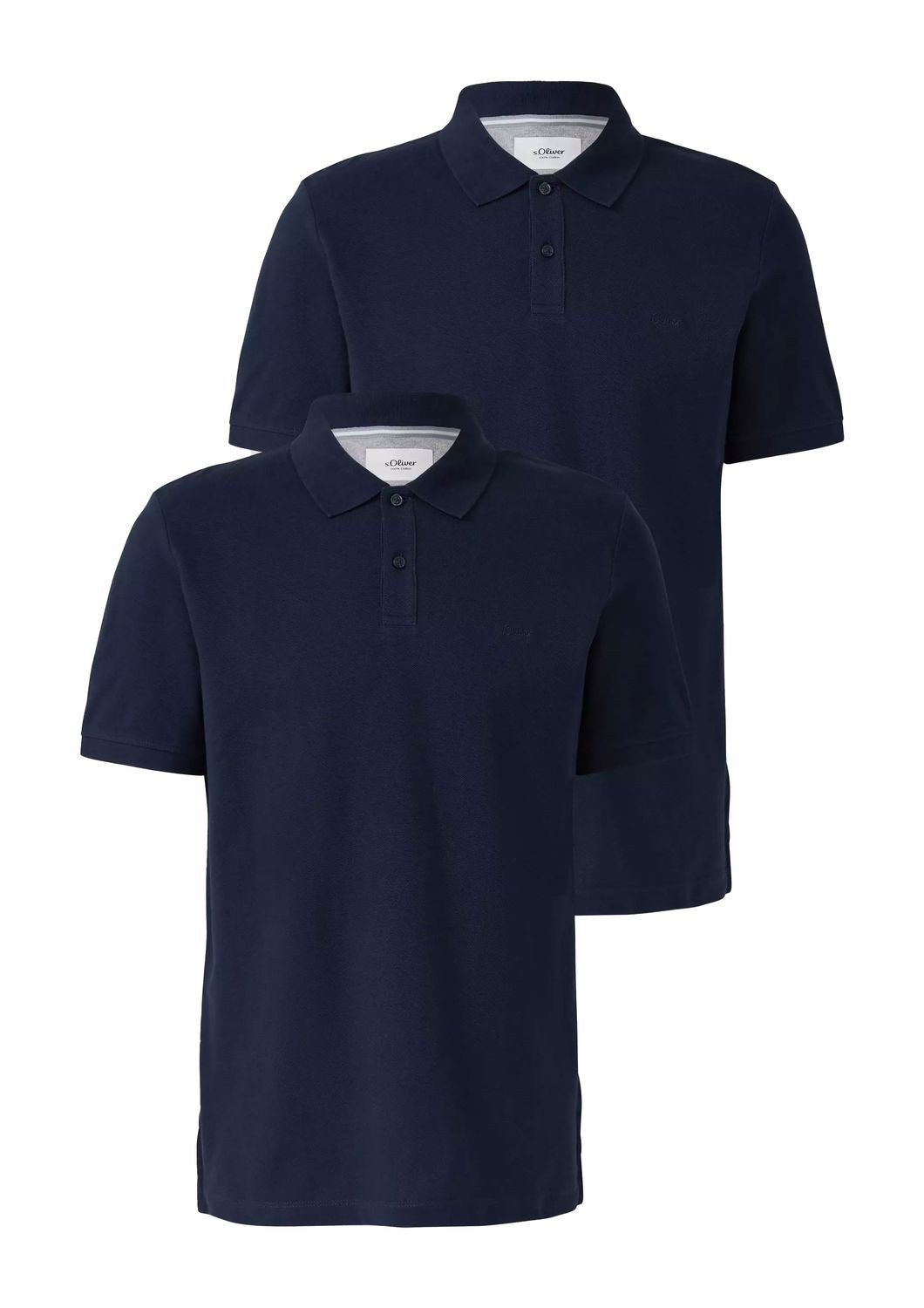 s.Oliver Poloshirt Poloshirt Kragen, Knopfleiste, Logo-Stickerei günstig online kaufen