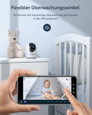 GNCC Babyphone mit Kamera, WLAN Überwachungskamera Innen mit APP 2.4G, 1-tlg.