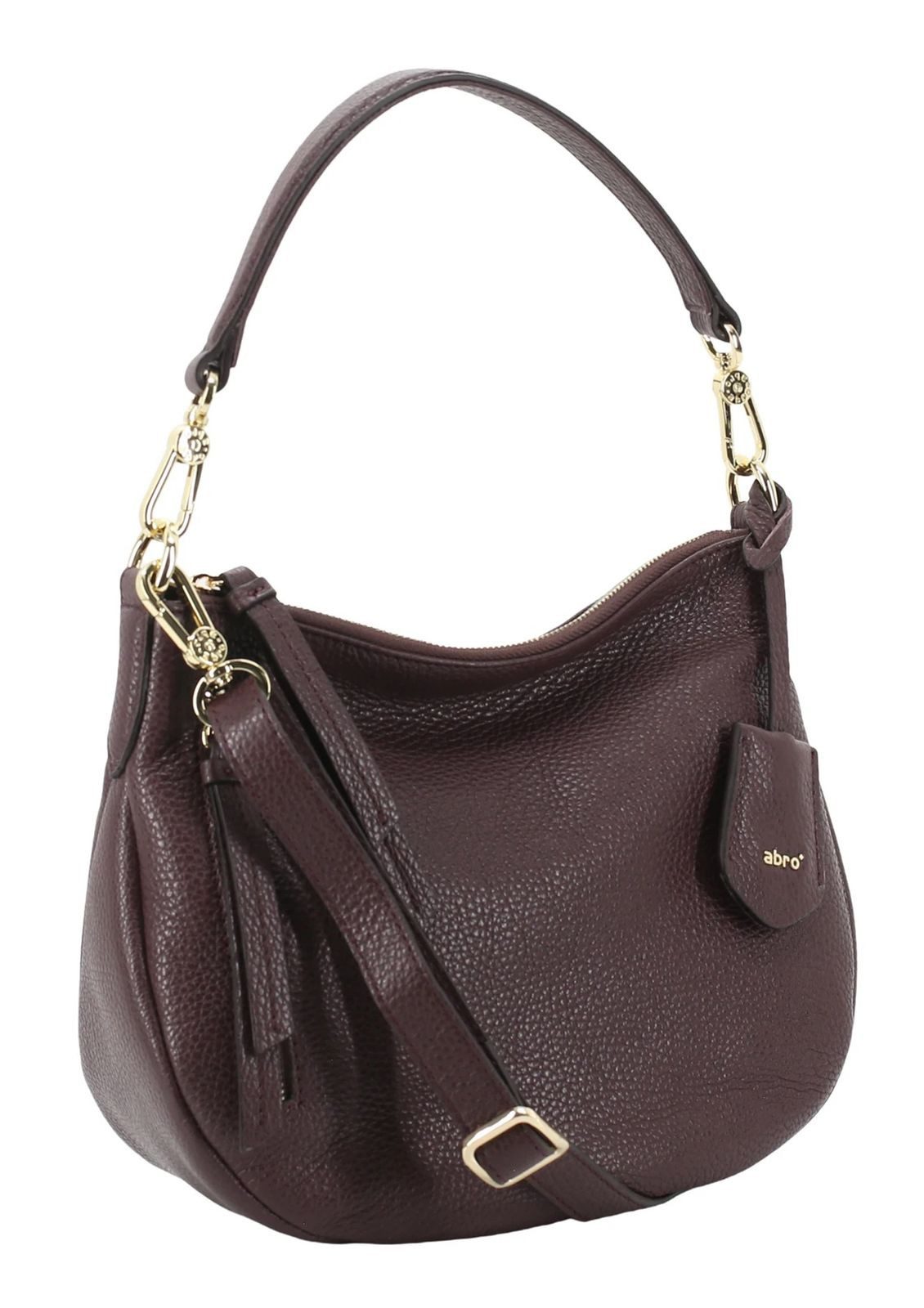 Abro Schultertasche Hobo Bag Juna, aus echtem Leder