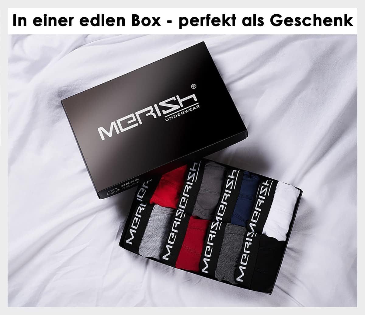 MERISH Boxershorts MERISH Boxershorts Herren 12er Pack S-5XL Unterwäsche Unterhosen Männe (Spar-Set) – Bild 5 von 5