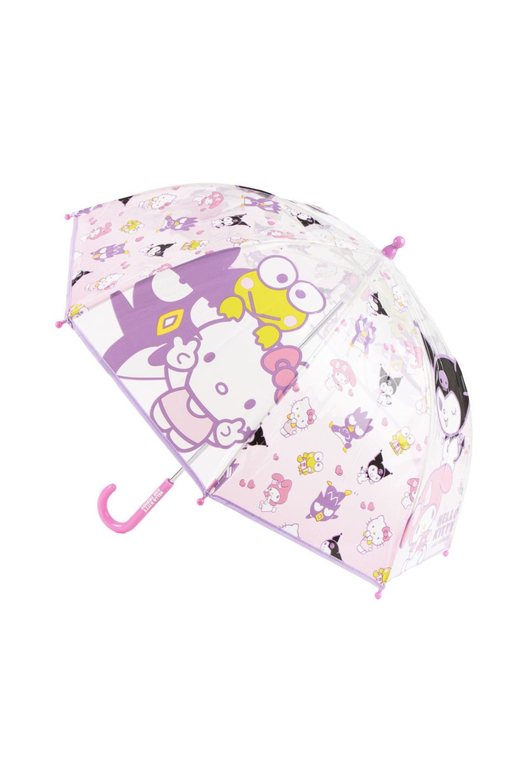 Disney Taschenregenschirm Hello Kitty Transparenter Regenschirm Manuell Kinder