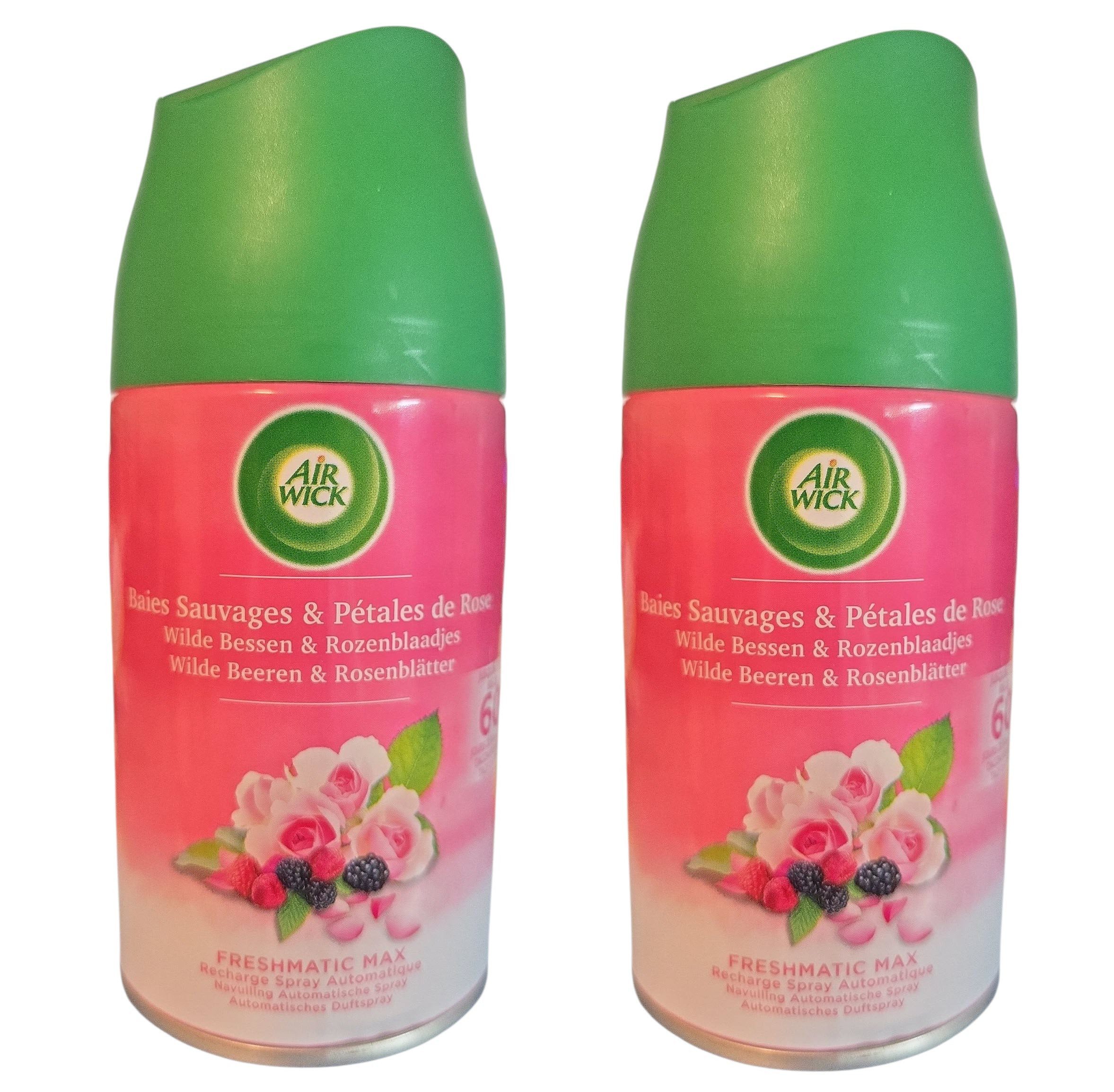 Air Wick Raumduft-Nachfüllflasche 2 x Automatisches Airwick Duftspray Freshmatic Nachfüller