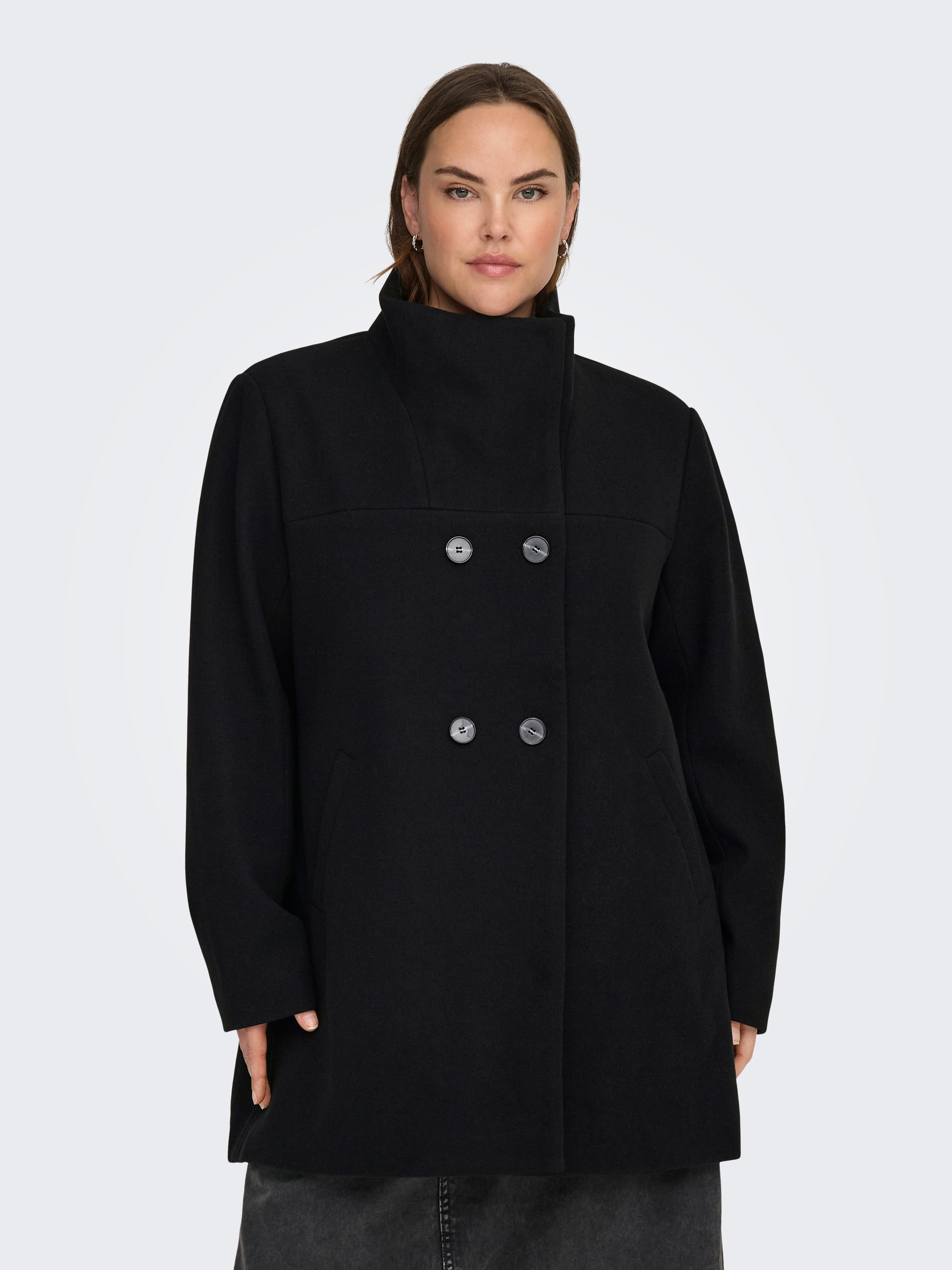 ONLY CARMAKOMA Kurzmantel CARBLAKE LIFE DB COAT BF OTW günstig online kaufen
