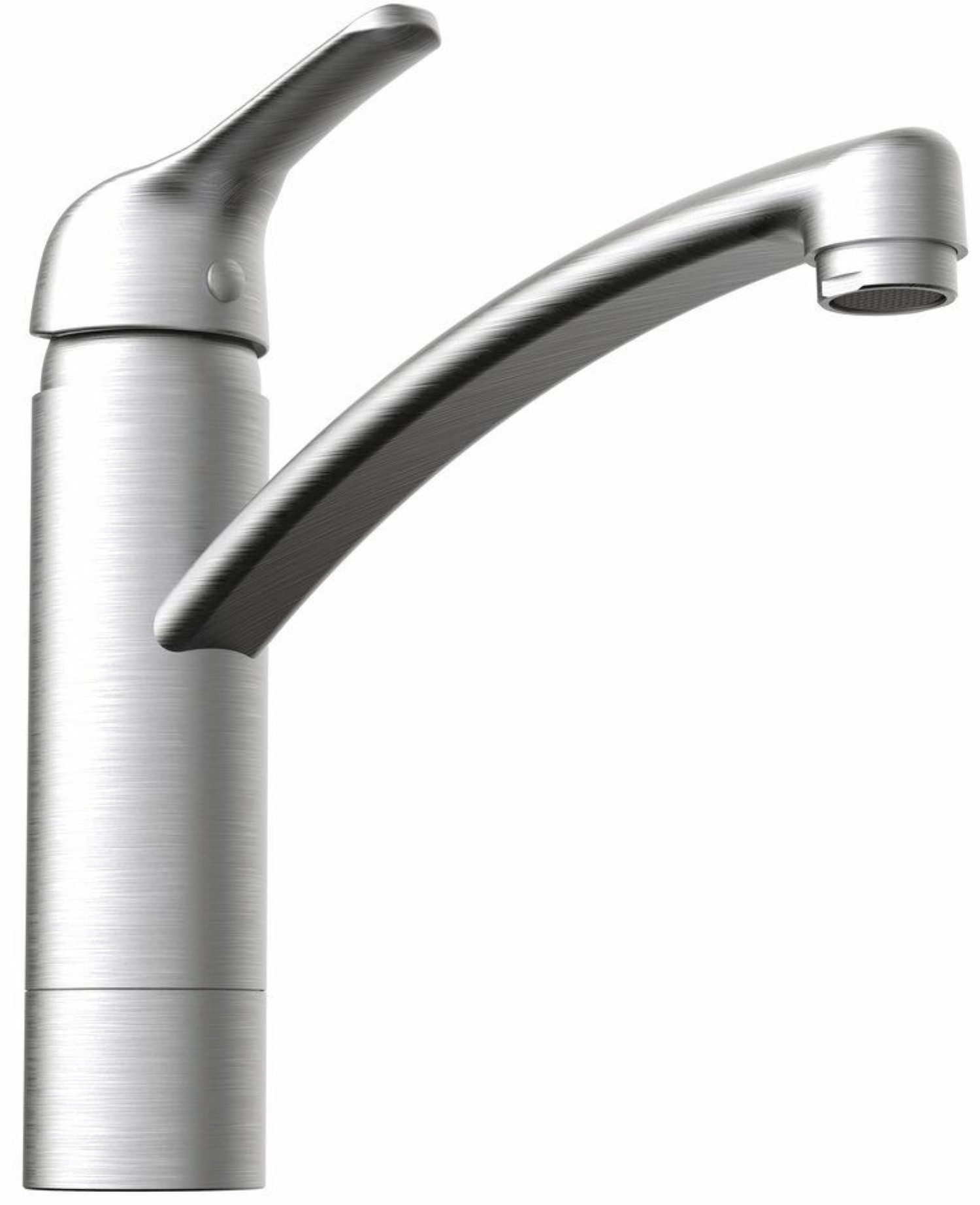 Naber Küchenarmatur Einhebelmischer Linea Fuoco 5 edelstahlfinish, Hochdruck 5011325 Fensterarmatur