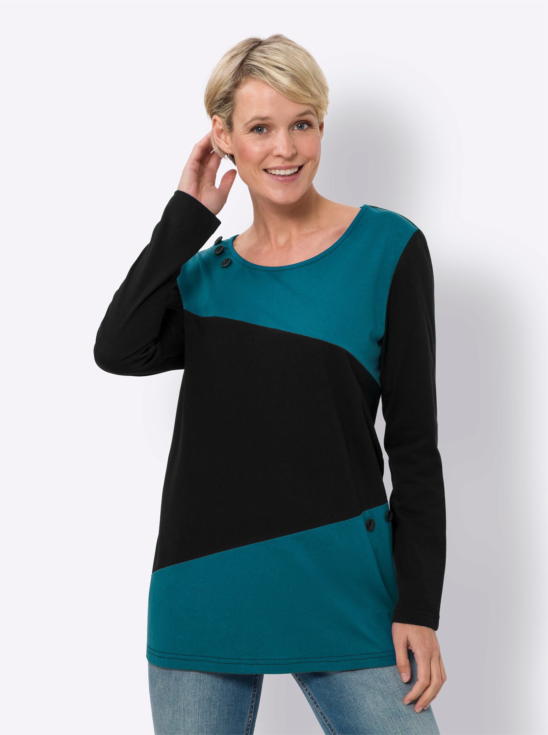 T-Shirt Longshirt Langarm
