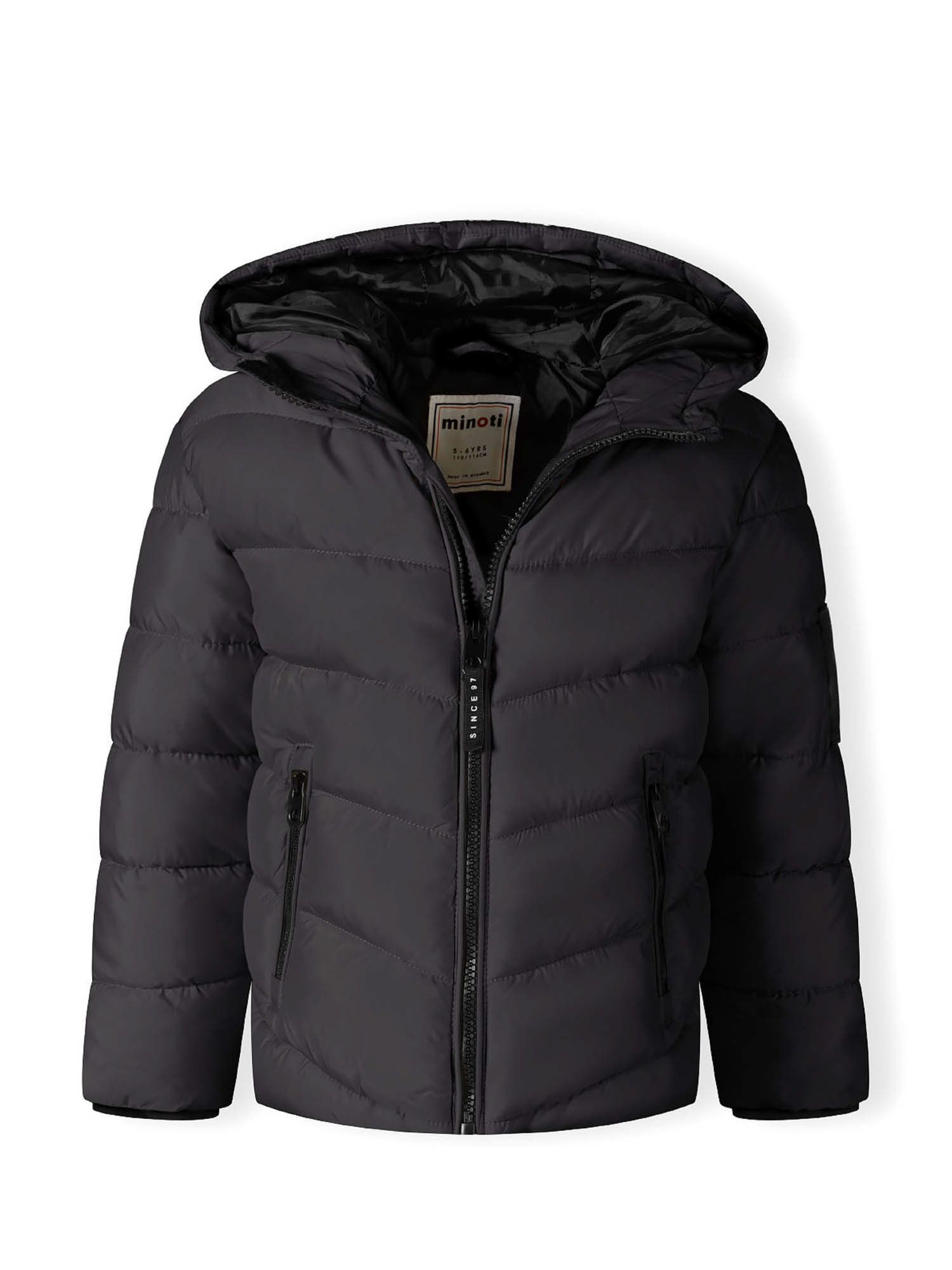 Winterjacke Steppjacke mit Kapuze und reflektierendem Print  (2y-14y)