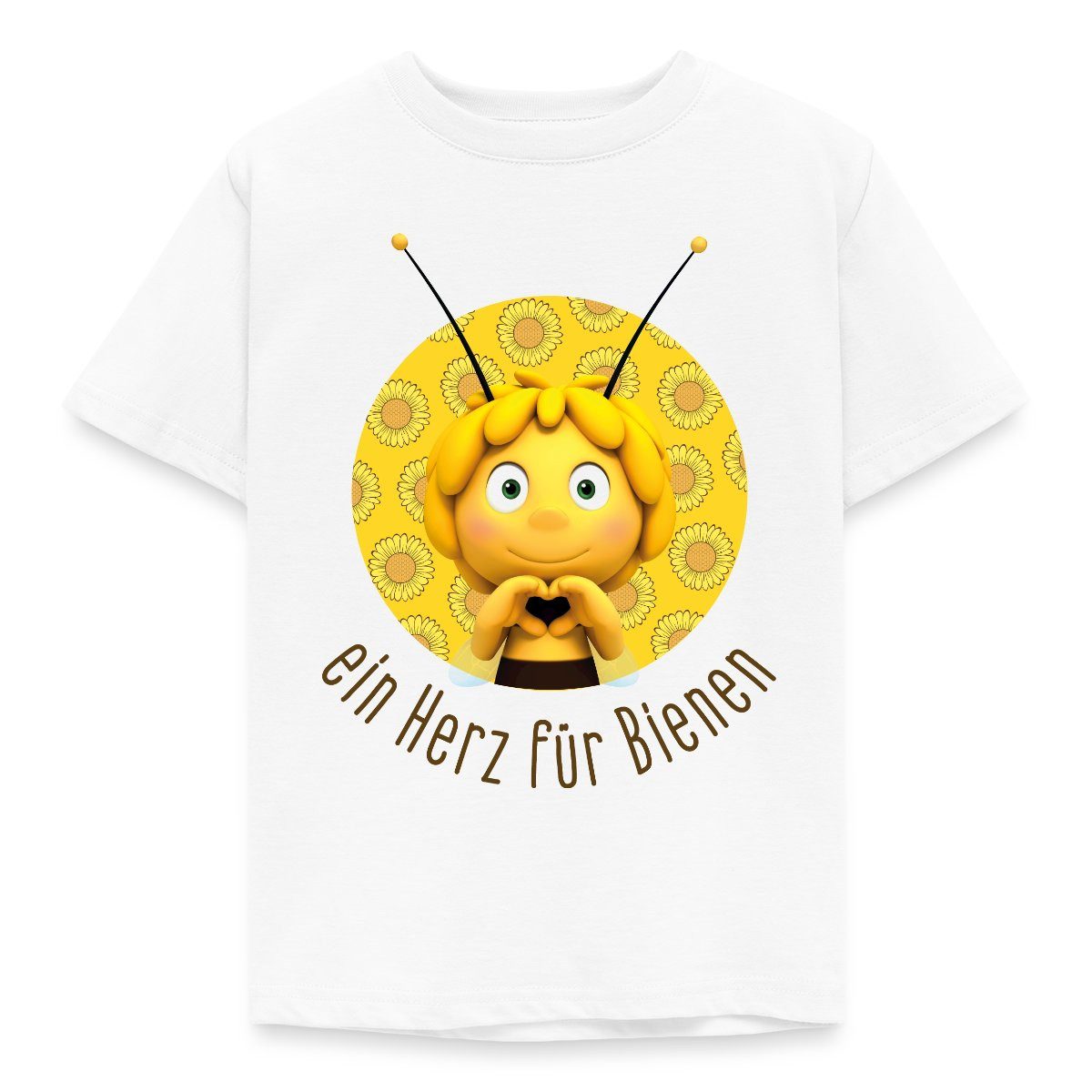 Spreadshirt T-Shirt Biene Maja Ein Herz Für Bienen Kinder T-Shirt (1-tlg)