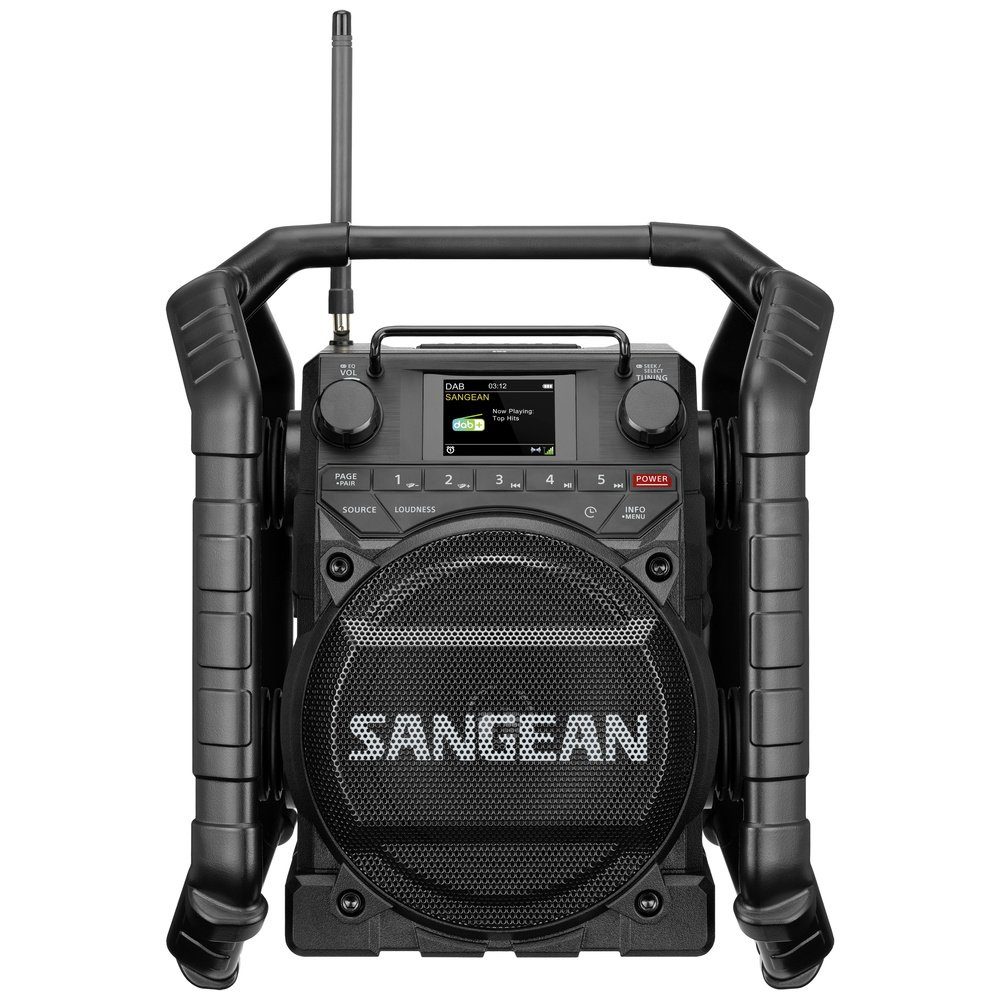 Sangean U-4X Baustellenradio DAB+, UKW Bluetooth®, USB, AUX, NFC wied Radio