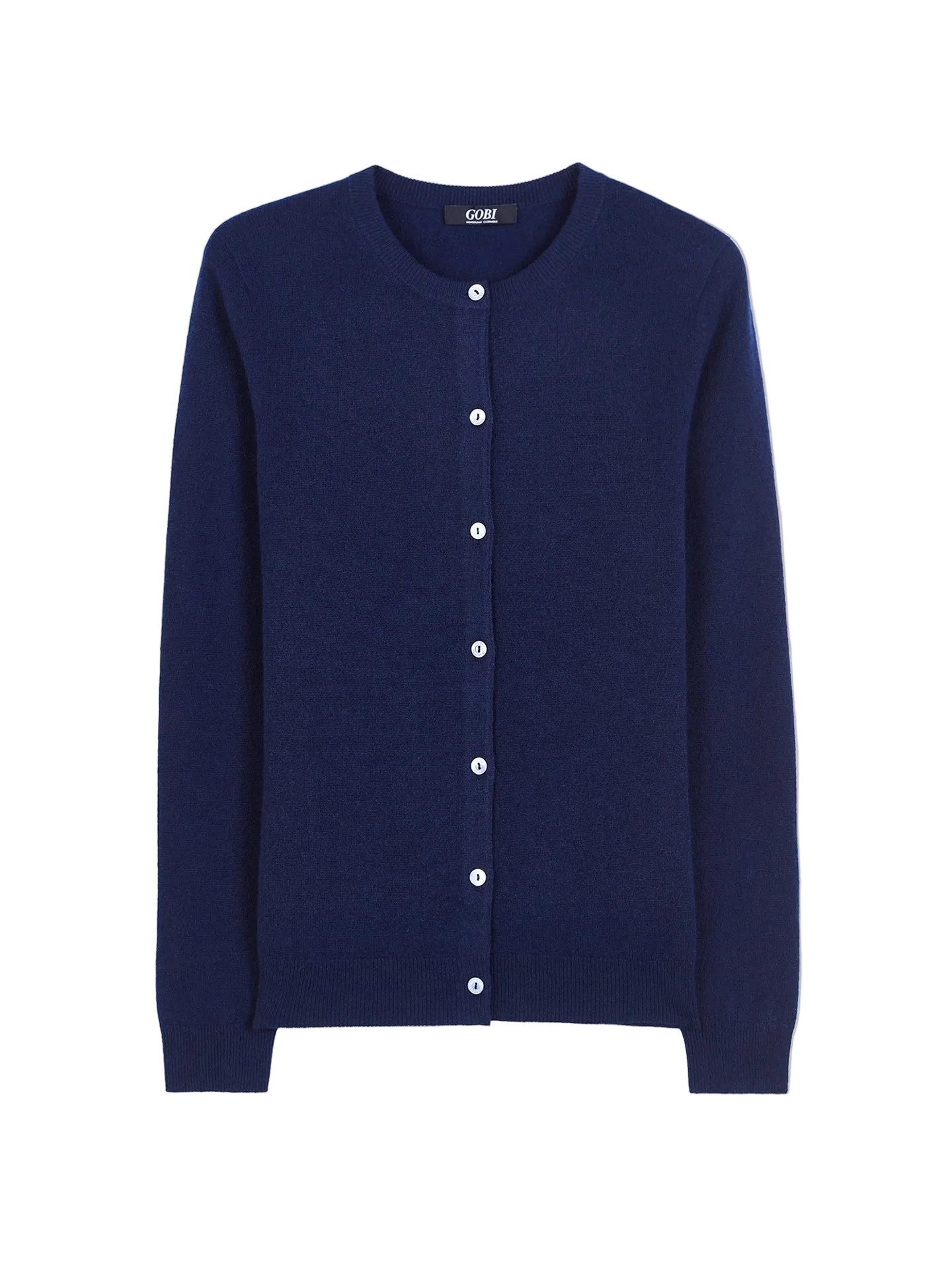 GOBI Cashmere Cardigan Basic B-Ausschnitt Kaschmirstrickjacke