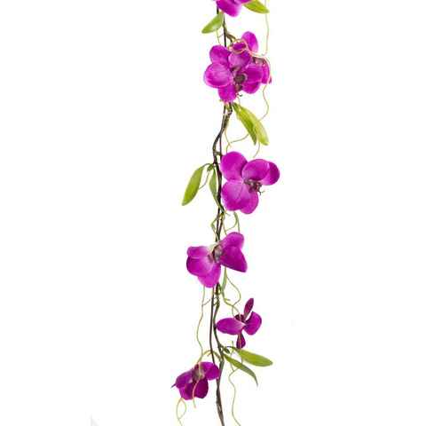 Kunstranke Orchideengirlande Orchidee, Botanic-Haus, Höhe 7 cm