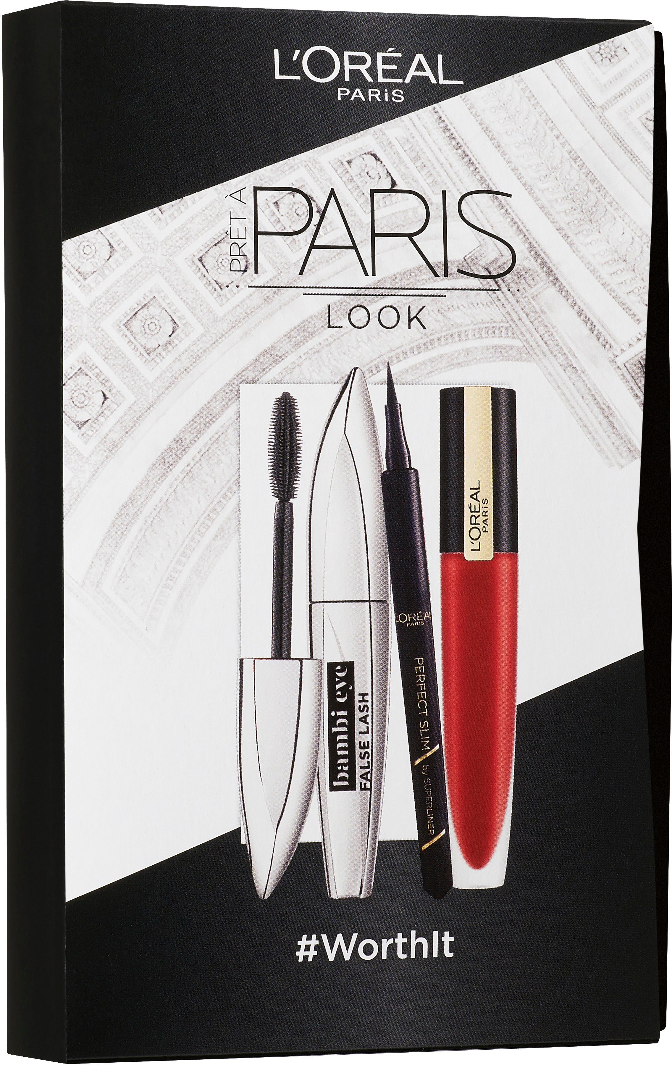 L'ORÉAL PARIS Augen-Make-Up-Set + 3-tlg. + Liner, Signature Rouge Bambi
