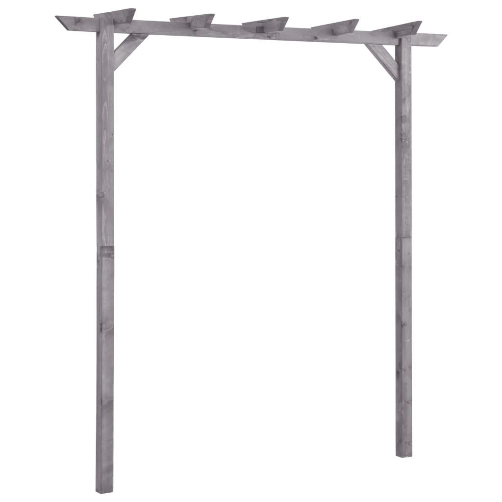 vidaXL Rankgitter 200 x 40 x 205 cm Garten-Pergola Grau 200x40x205 cm Imprägniertes Kief