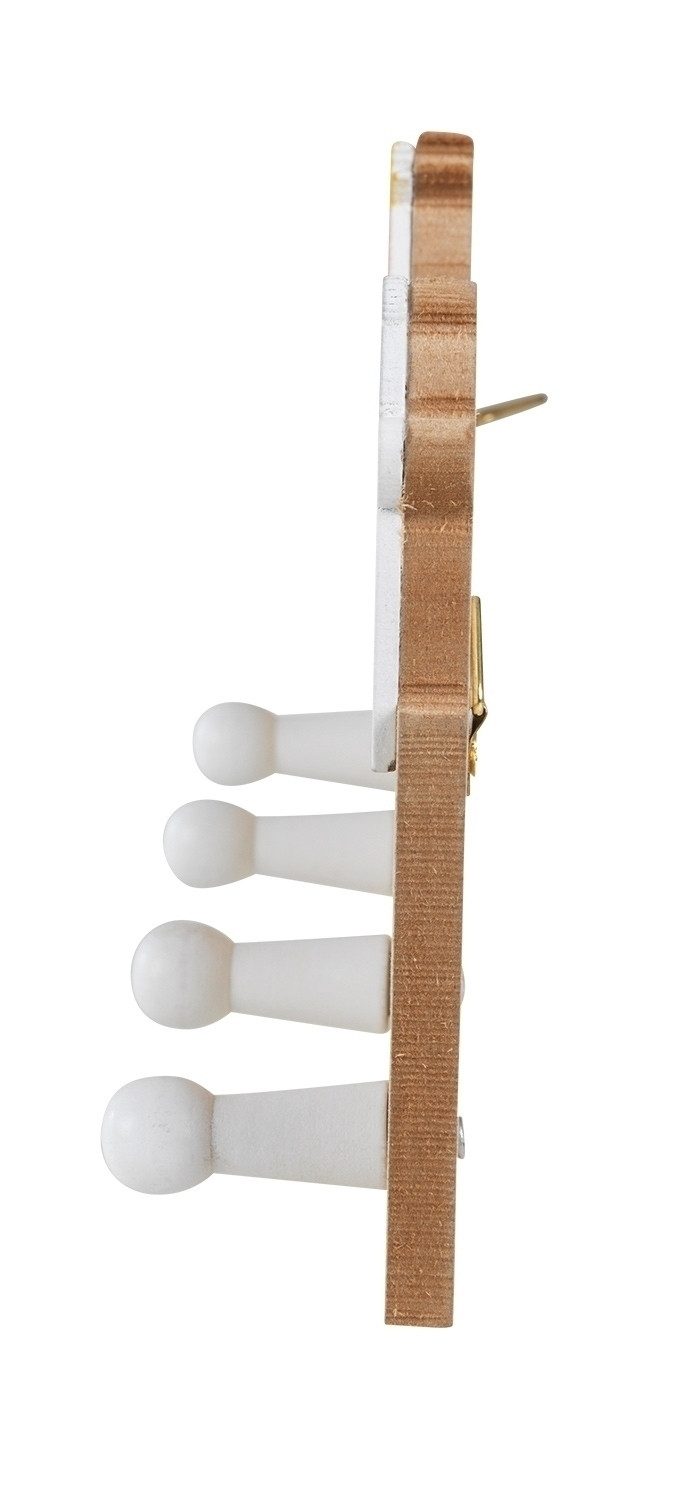 Garderobenleiste Wandgarderobe für Kinder, JONA, B 30 x H 12 cm, (2 St), Tiermotive, Mehrfarbig, mit je 4 Haken